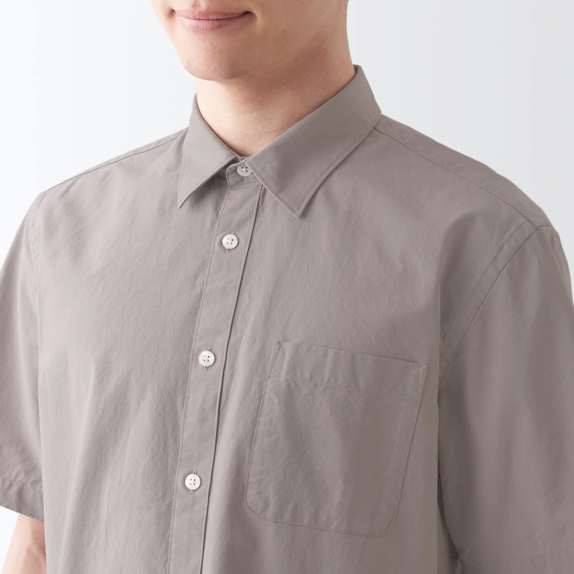 Men's Washed Broadcloth Short Sleeve Shirt - Image 23