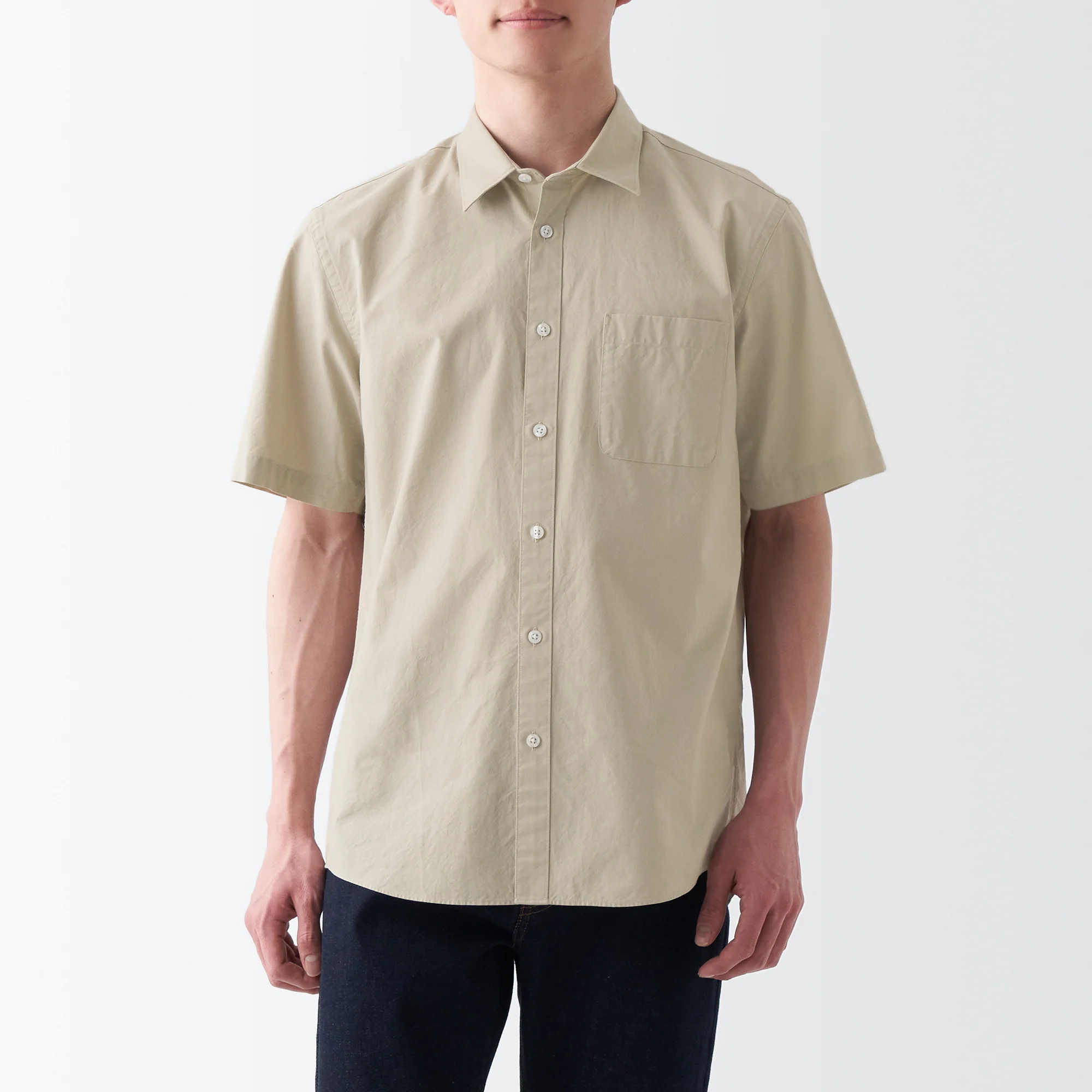 Men's Washed Broadcloth Short Sleeve Shirt - Image 3