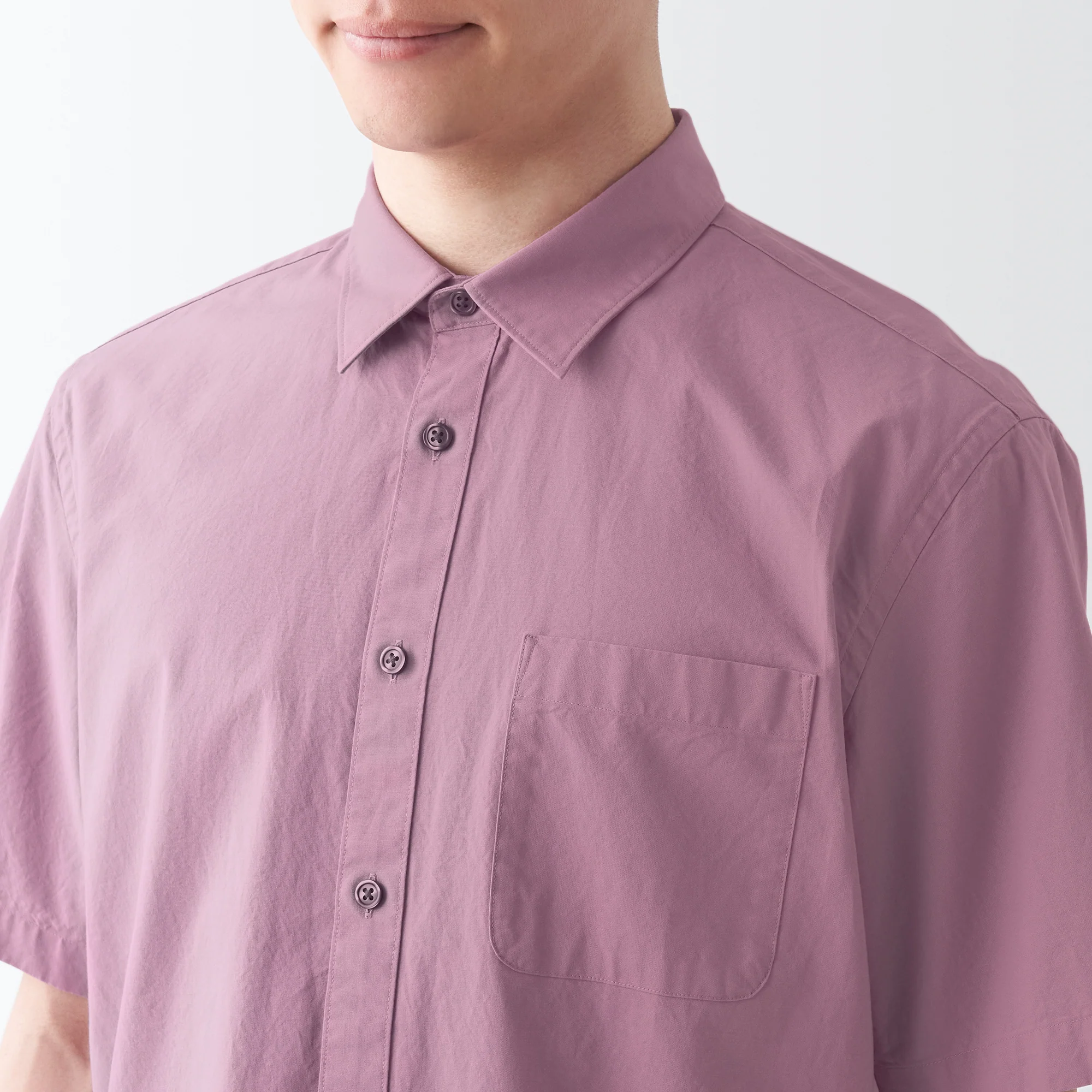 Men's Washed Broadcloth Short Sleeve Shirt - Image 31