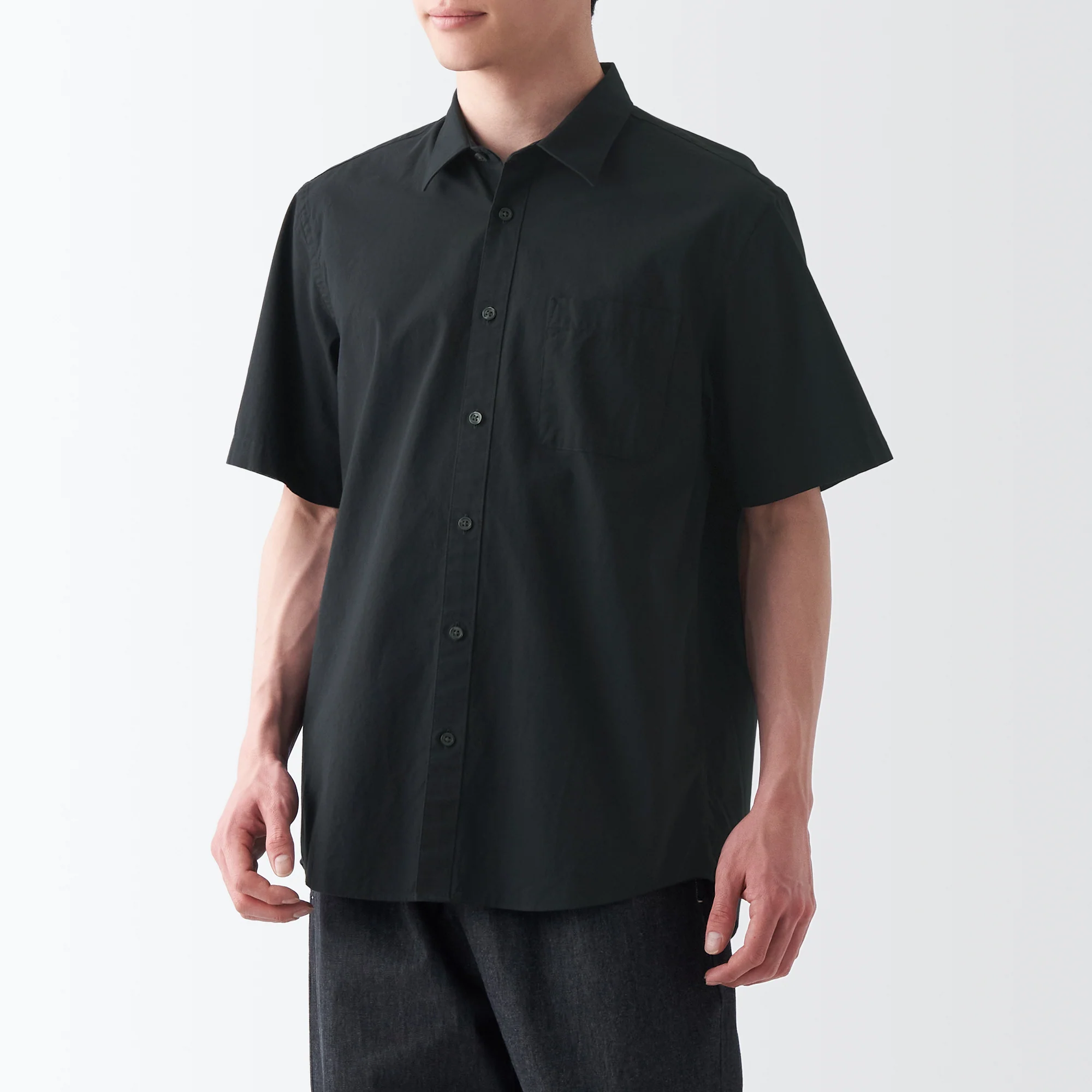 Men's Washed Broadcloth Short Sleeve Shirt - Image 43