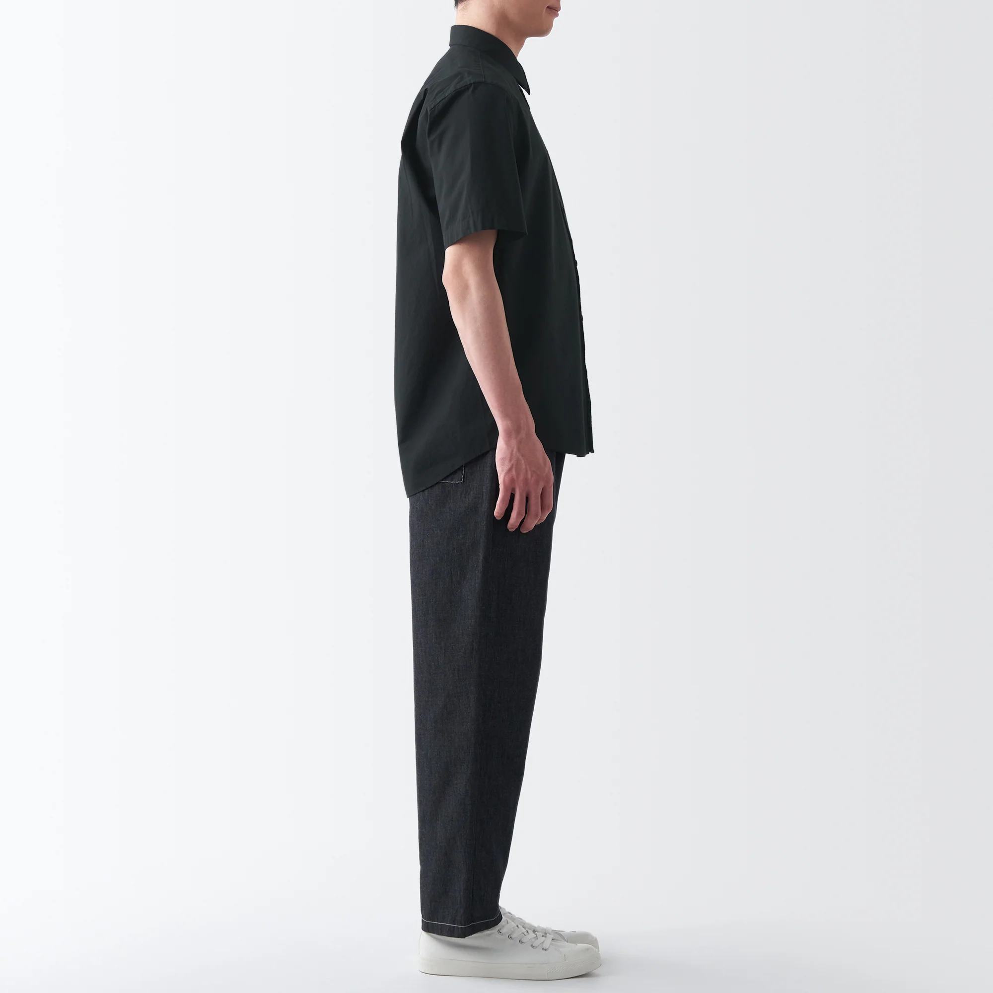 Men's Washed Broadcloth Short Sleeve Shirt - Image 45