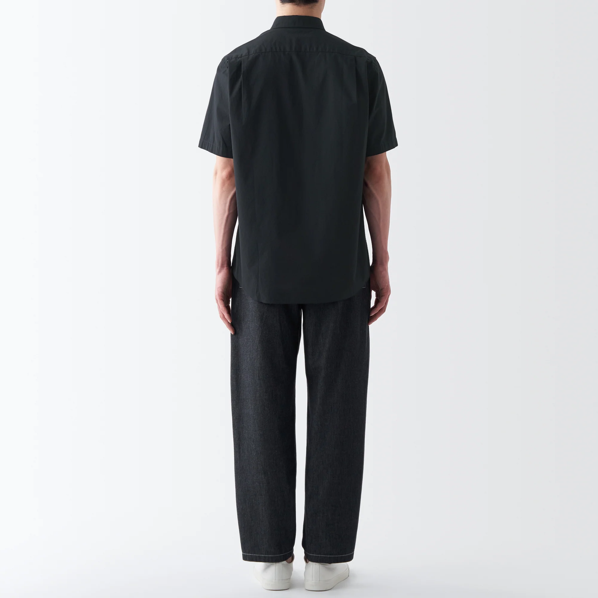 Men's Washed Broadcloth Short Sleeve Shirt - Image 46