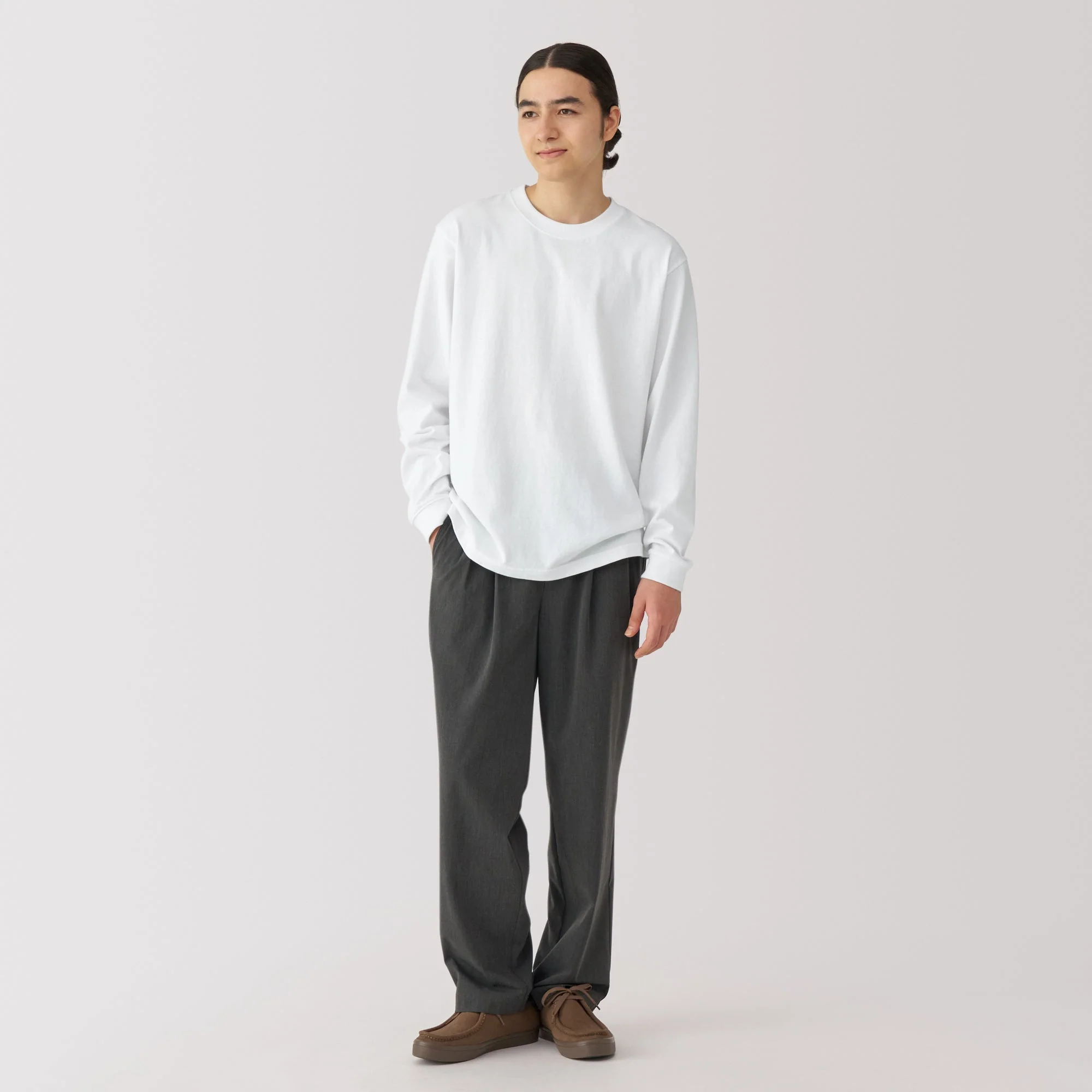 Men's Washed Heavy Weight Crew Neck T-Shirt - Image 11