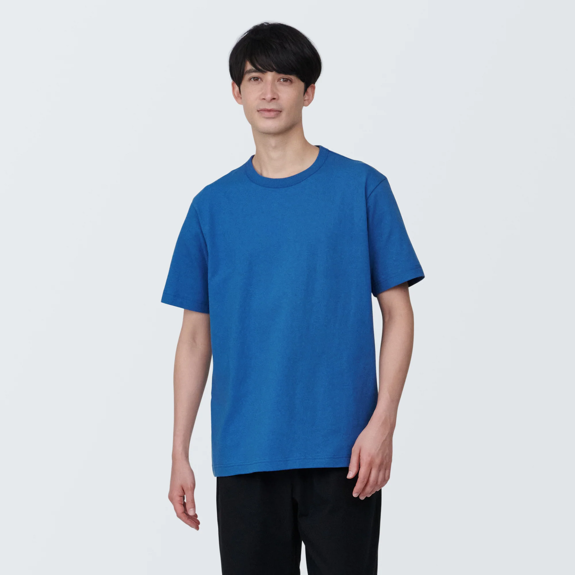 Men's Washed Heavy Weight Crew Neck Short Sleeve T-Shirt - Image 3