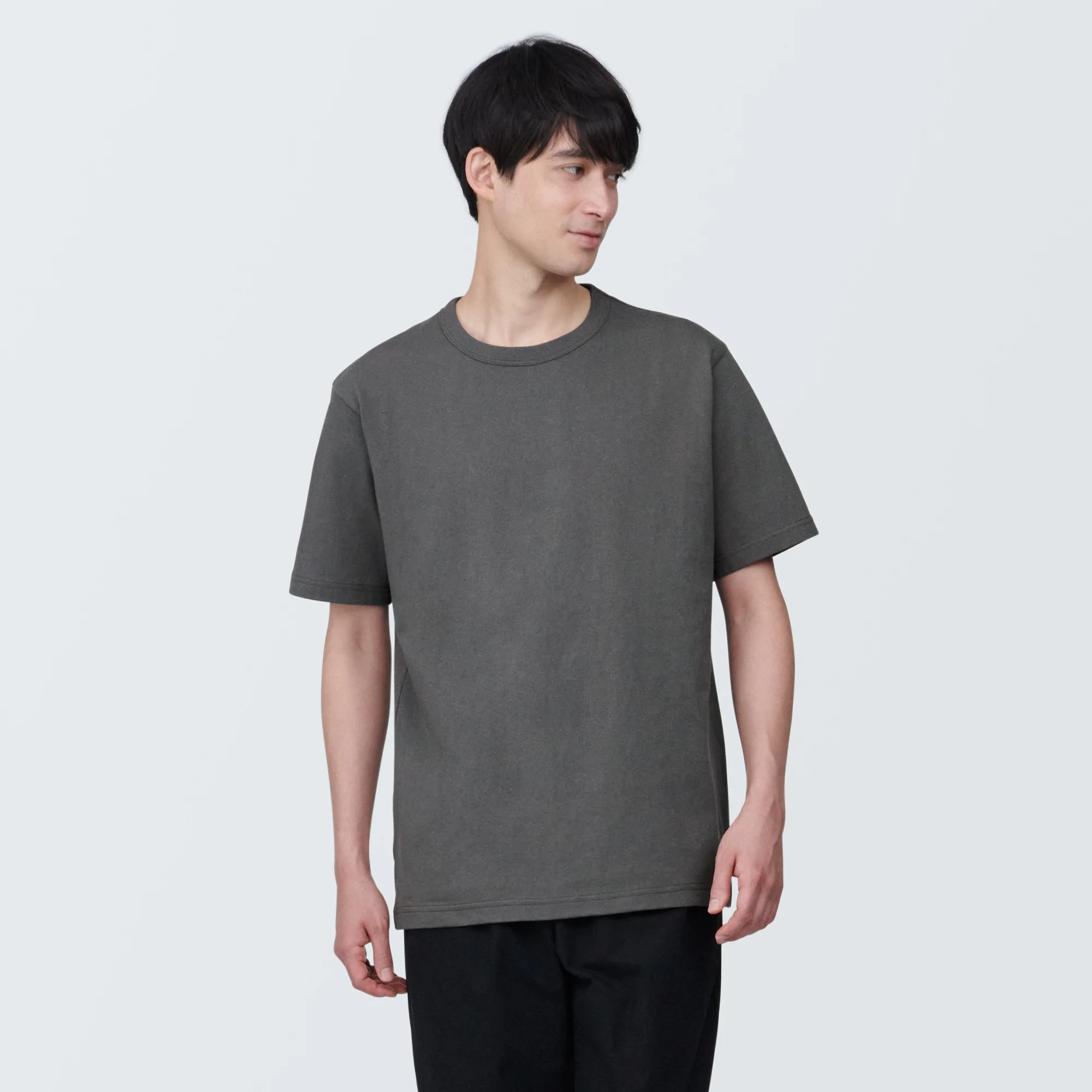 Men's Washed Heavy Weight Crew Neck Short Sleeve T-Shirt - Image 38