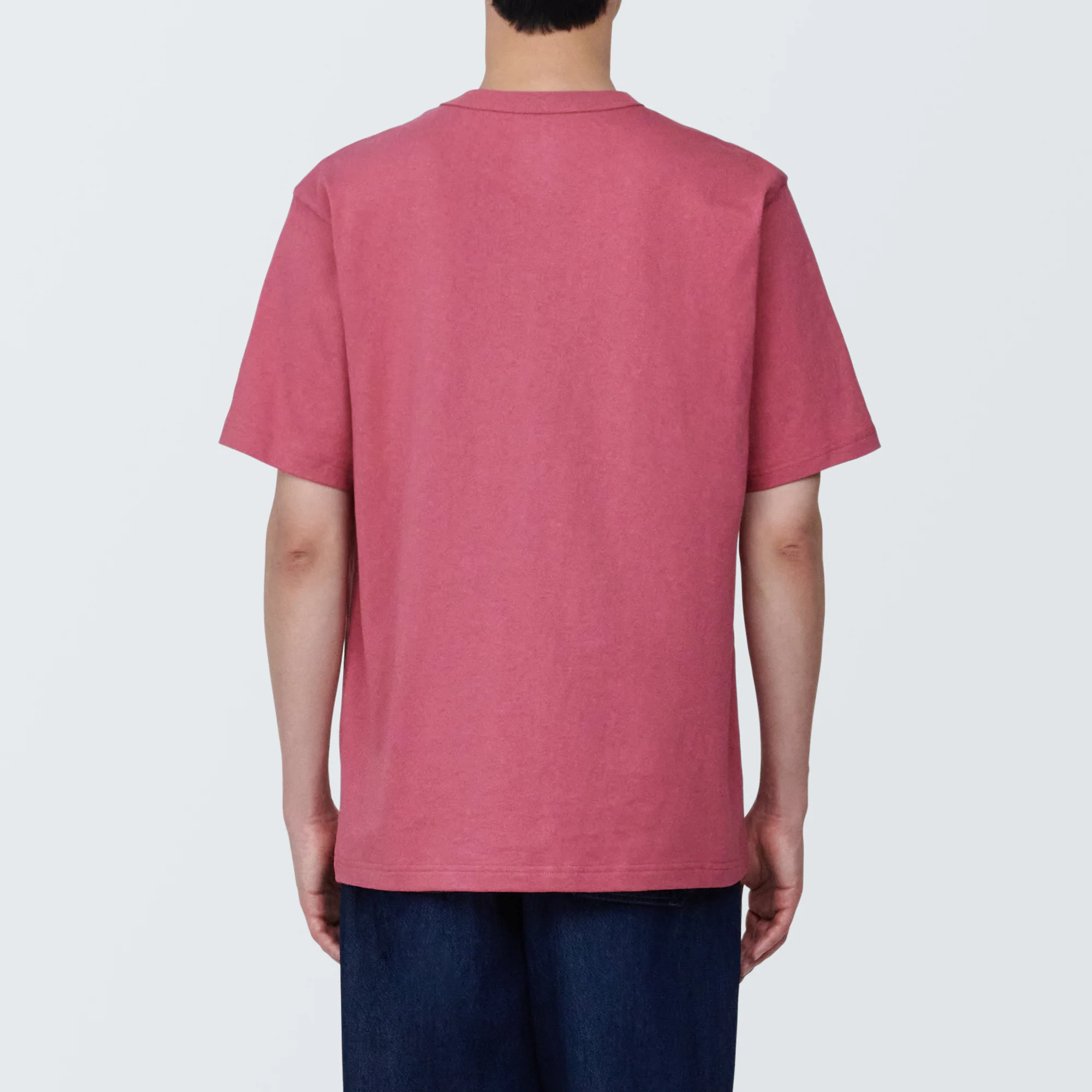 Men's Washed Heavy Weight Crew Neck Short Sleeve T-Shirt - Image 48