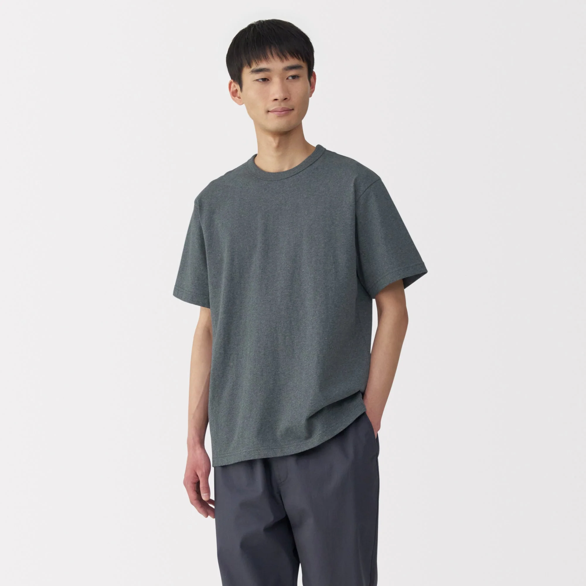Men's Washed Heavyweight Crewneck T-Shirt - Image 3
