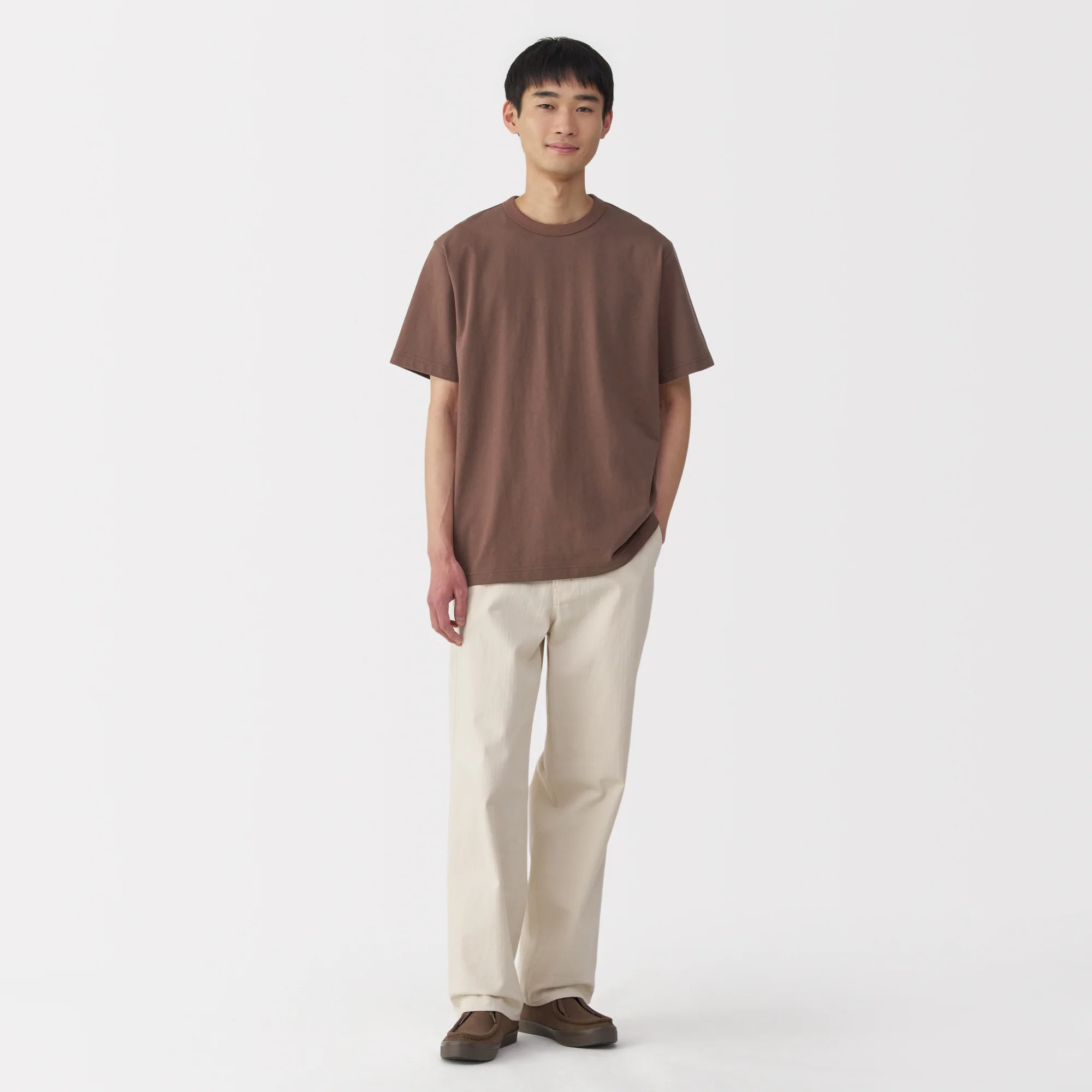 Men's Washed Heavyweight Crewneck T-Shirt - Image 47