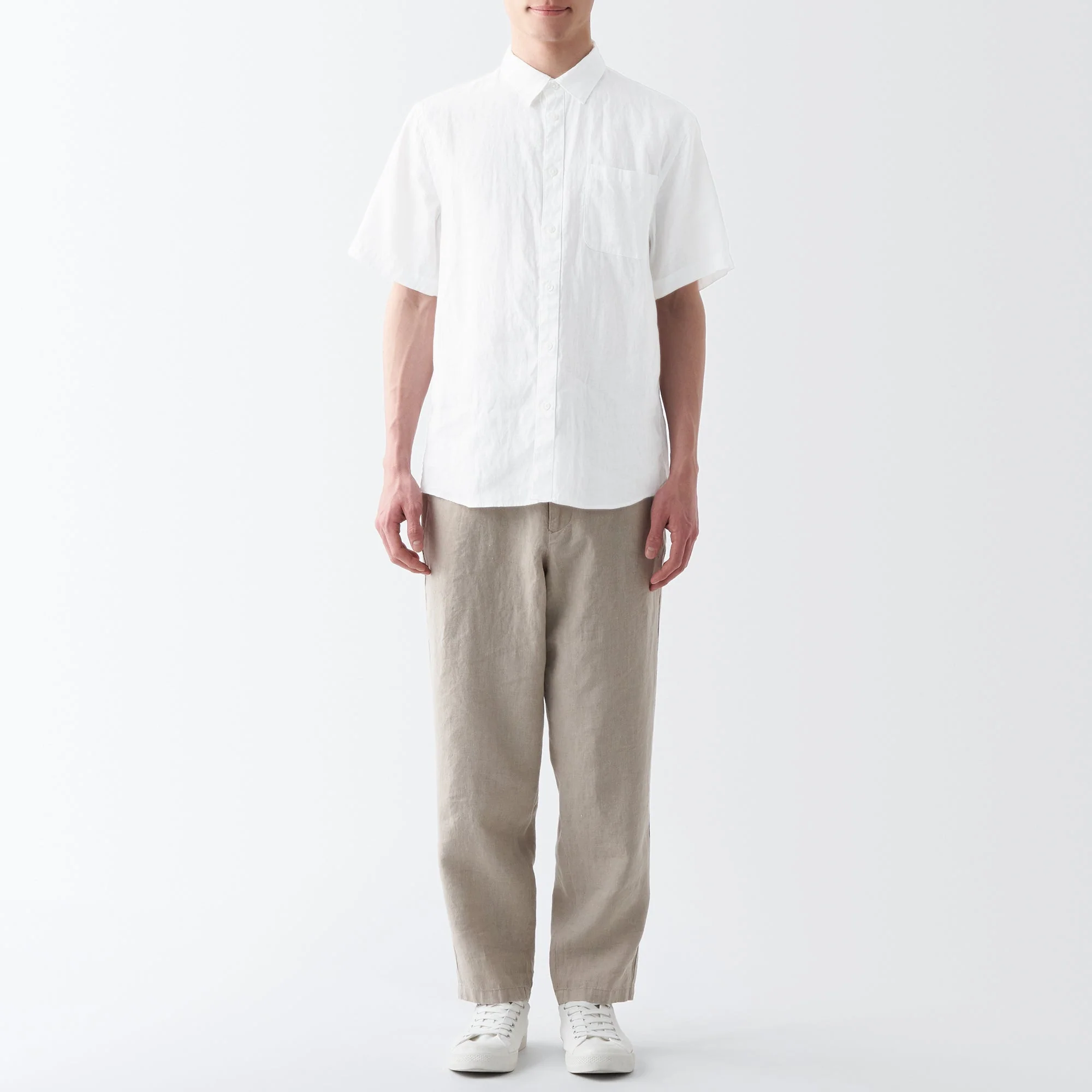 Men's Washed Hemp Short Sleeve Shirt - Image 11