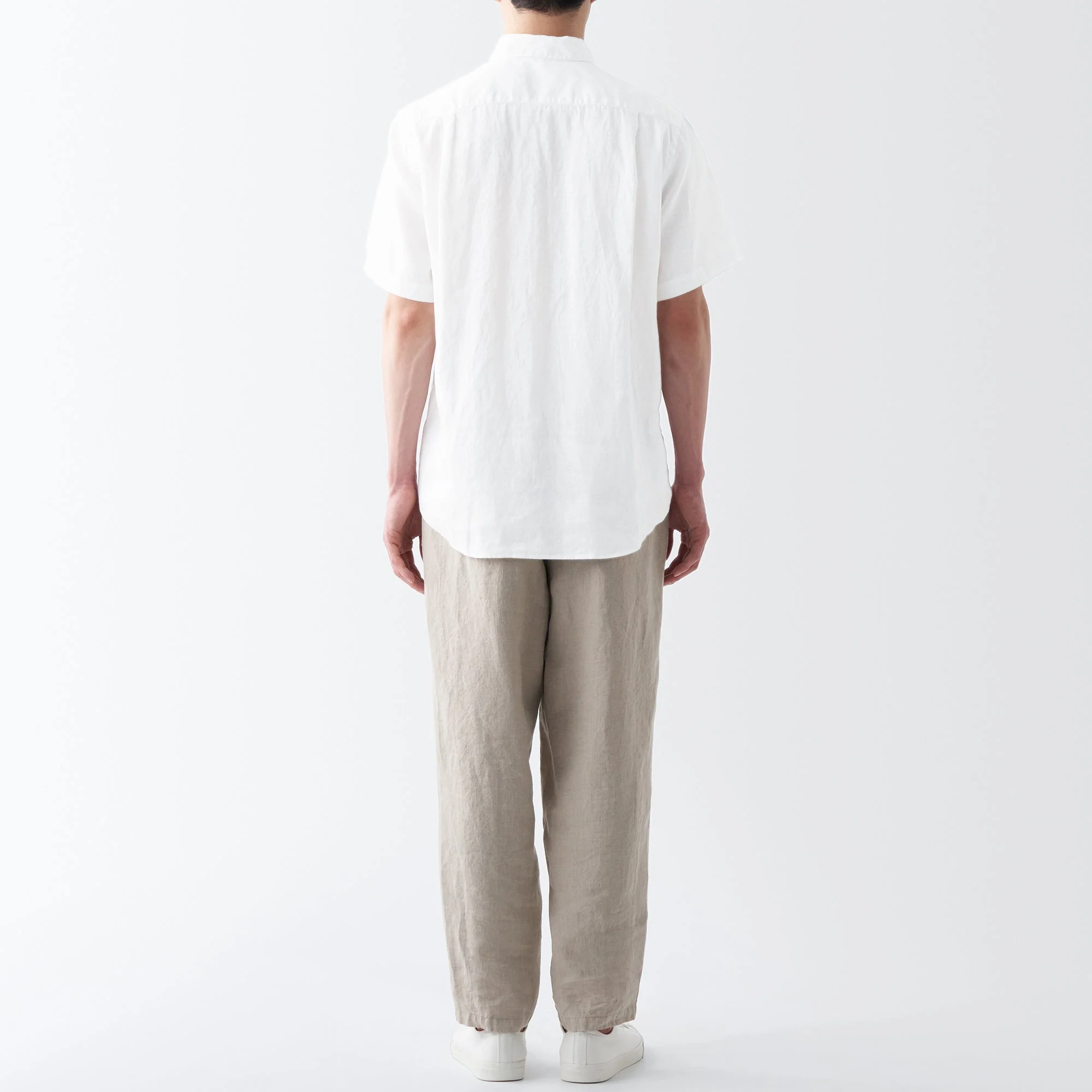 Men's Washed Hemp Short Sleeve Shirt - Image 13