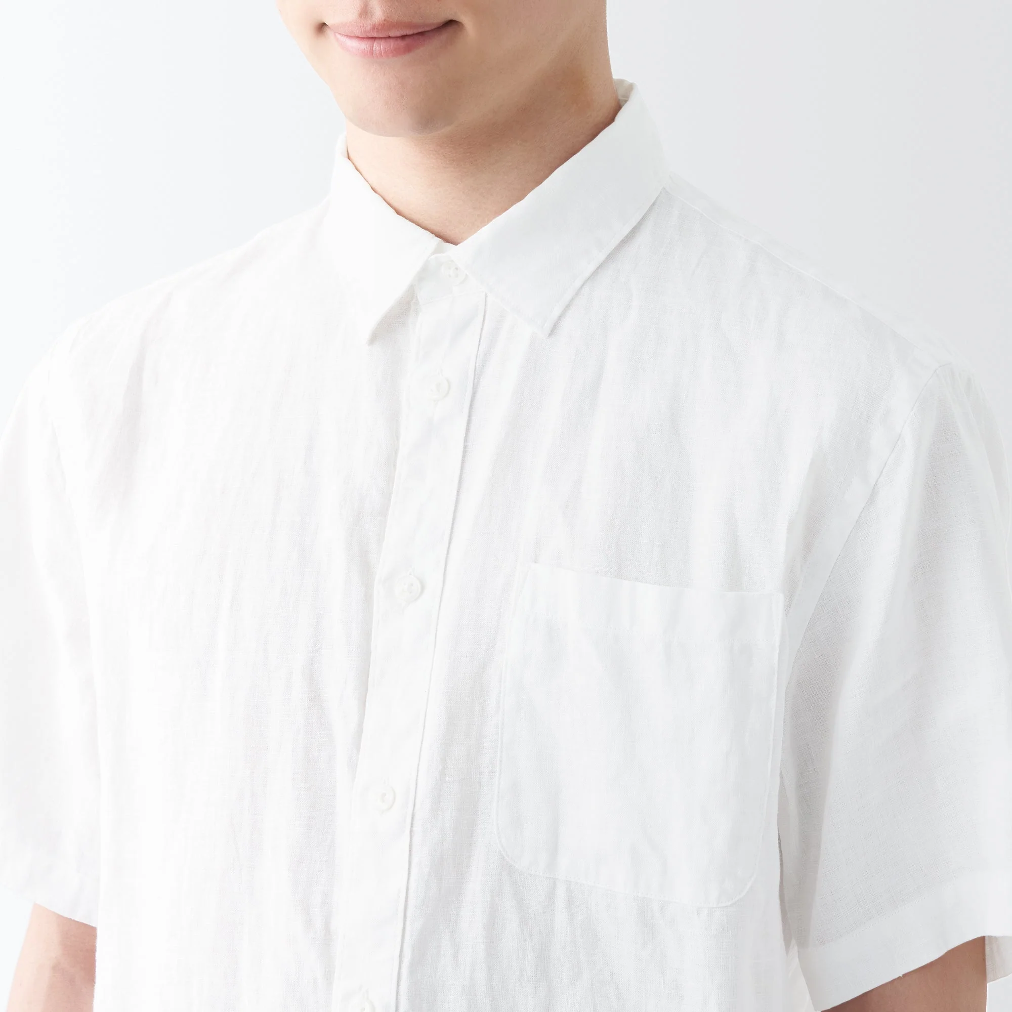 Men's Washed Hemp Short Sleeve Shirt - Image 14