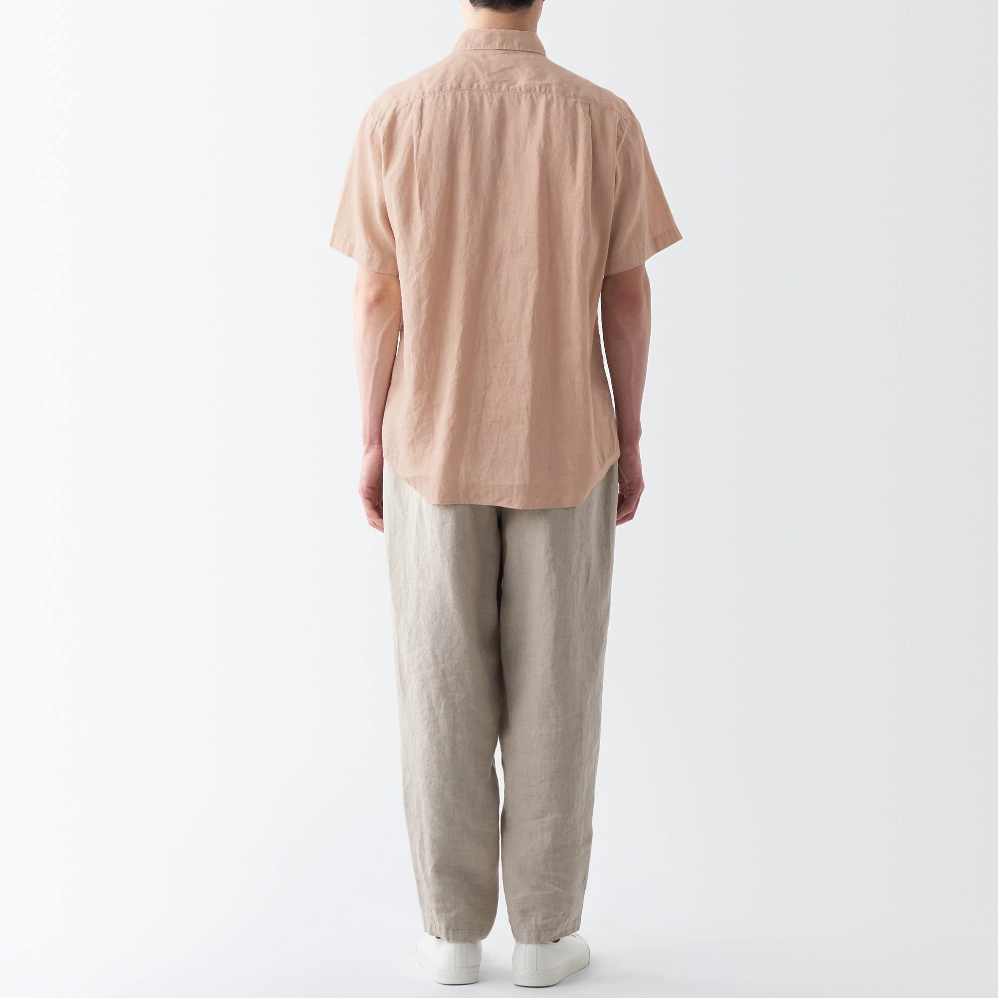 Men's Washed Hemp Short Sleeve Shirt - Image 21