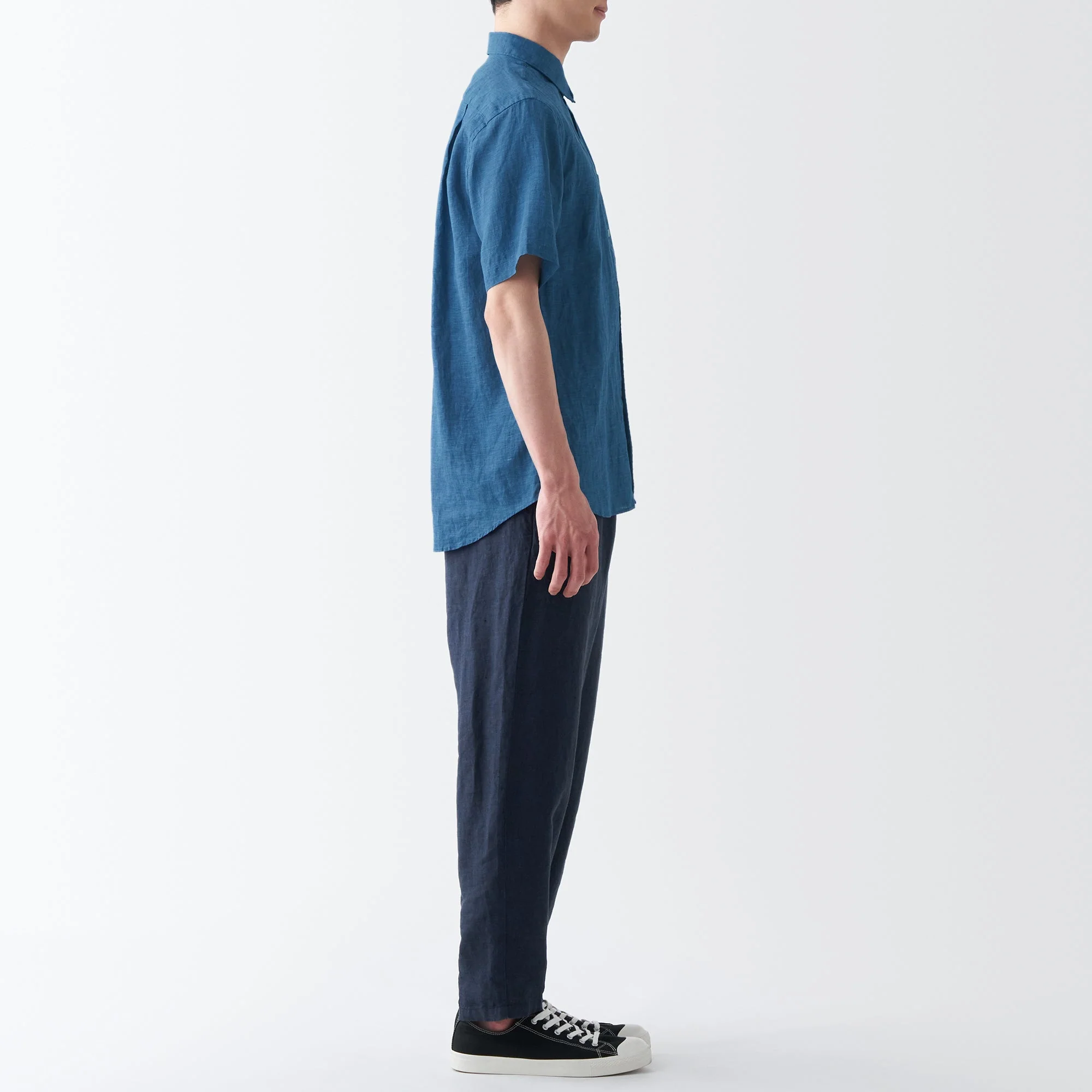 Men's Washed Hemp Short Sleeve Shirt - Image 28