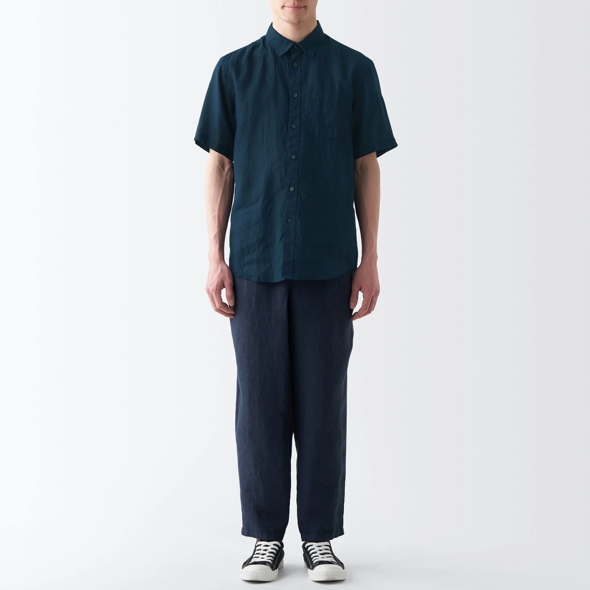 Men's Washed Hemp Short Sleeve Shirt - Image 3