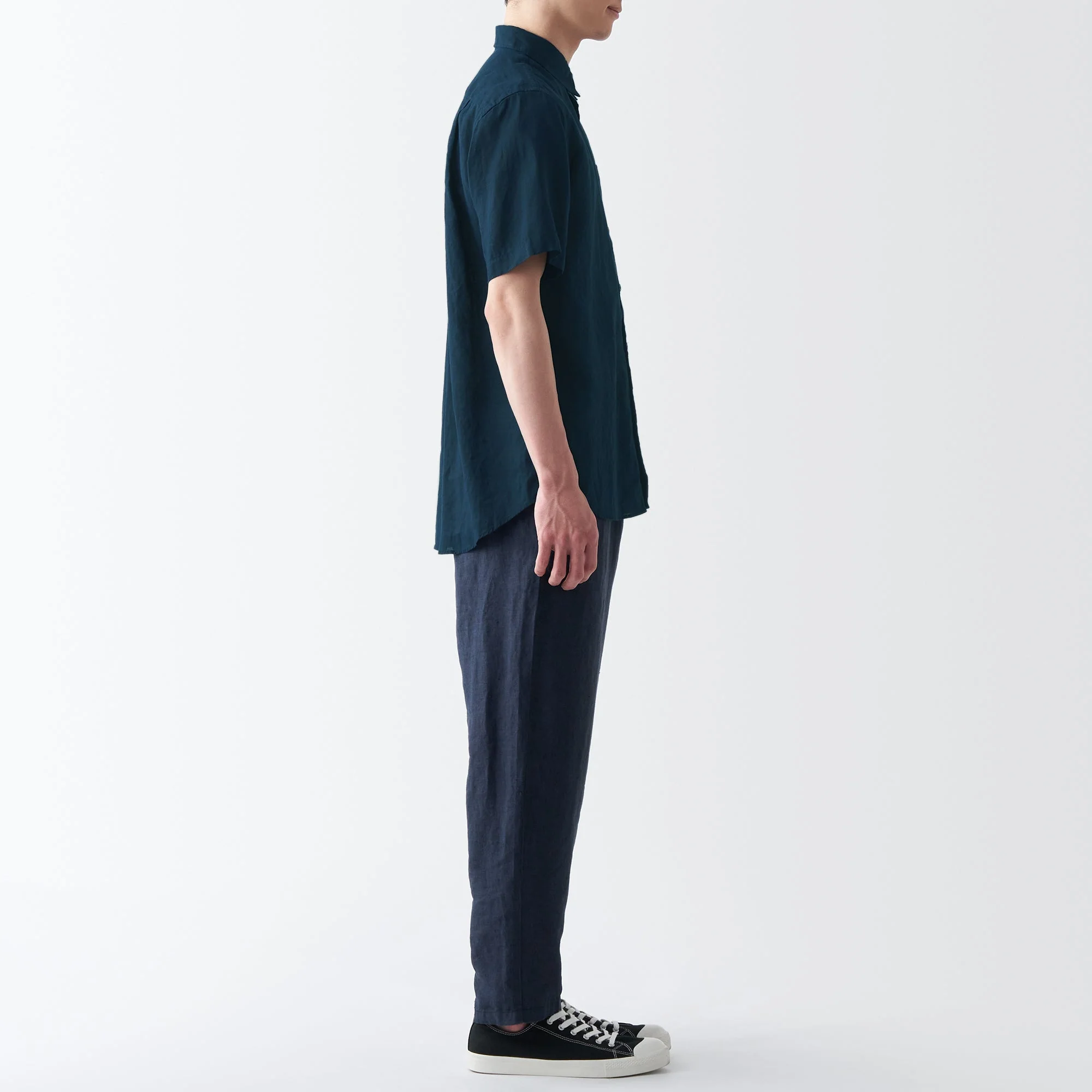 Men's Washed Hemp Short Sleeve Shirt - Image 4