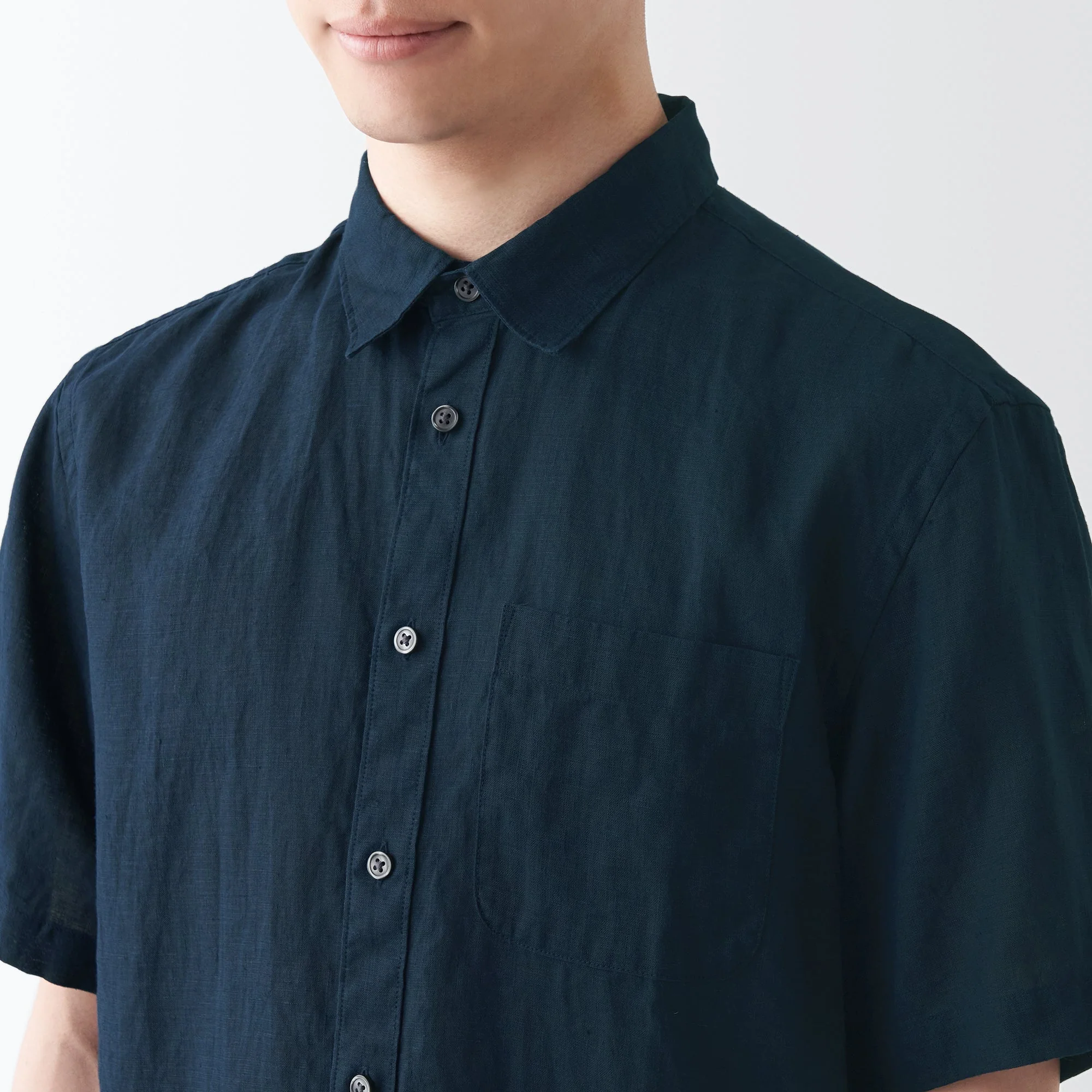 Men's Washed Hemp Short Sleeve Shirt - Image 6