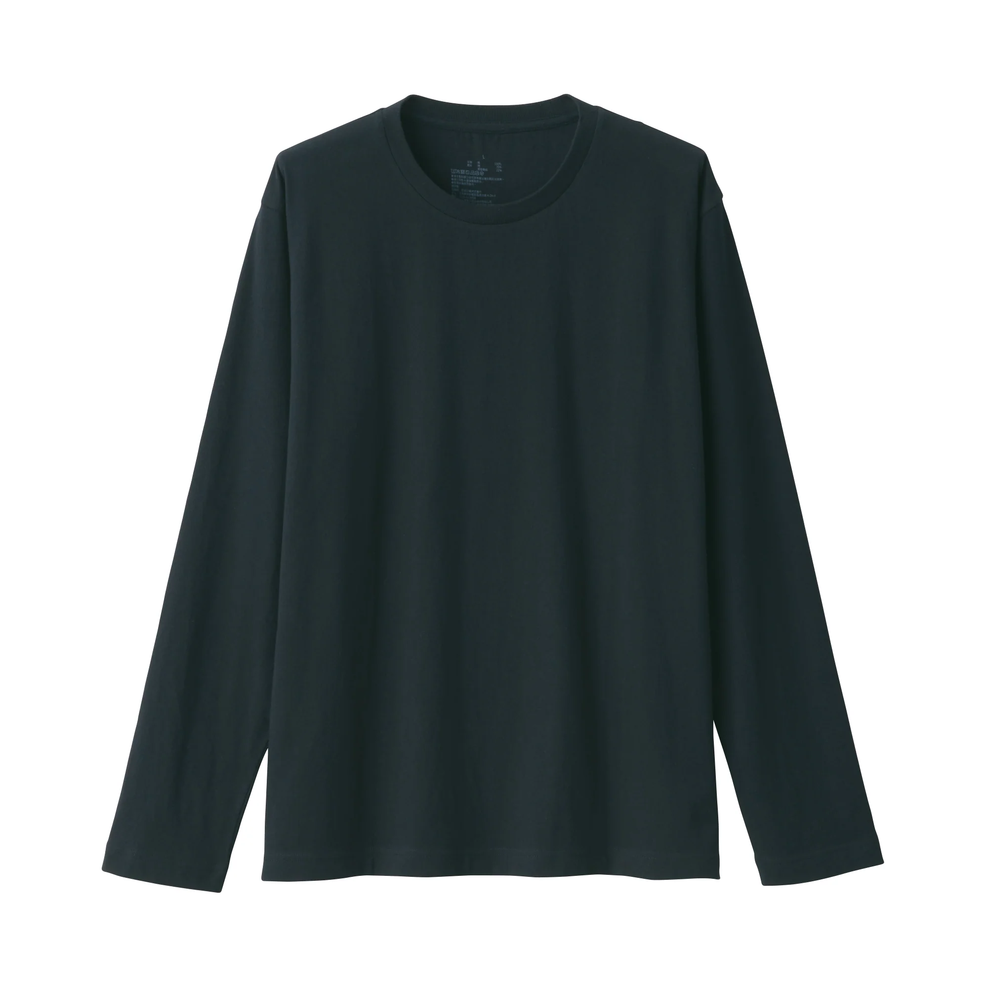 Men's Washed Jersey Crew Neck Long Sleeve T-Shirt - Image 23