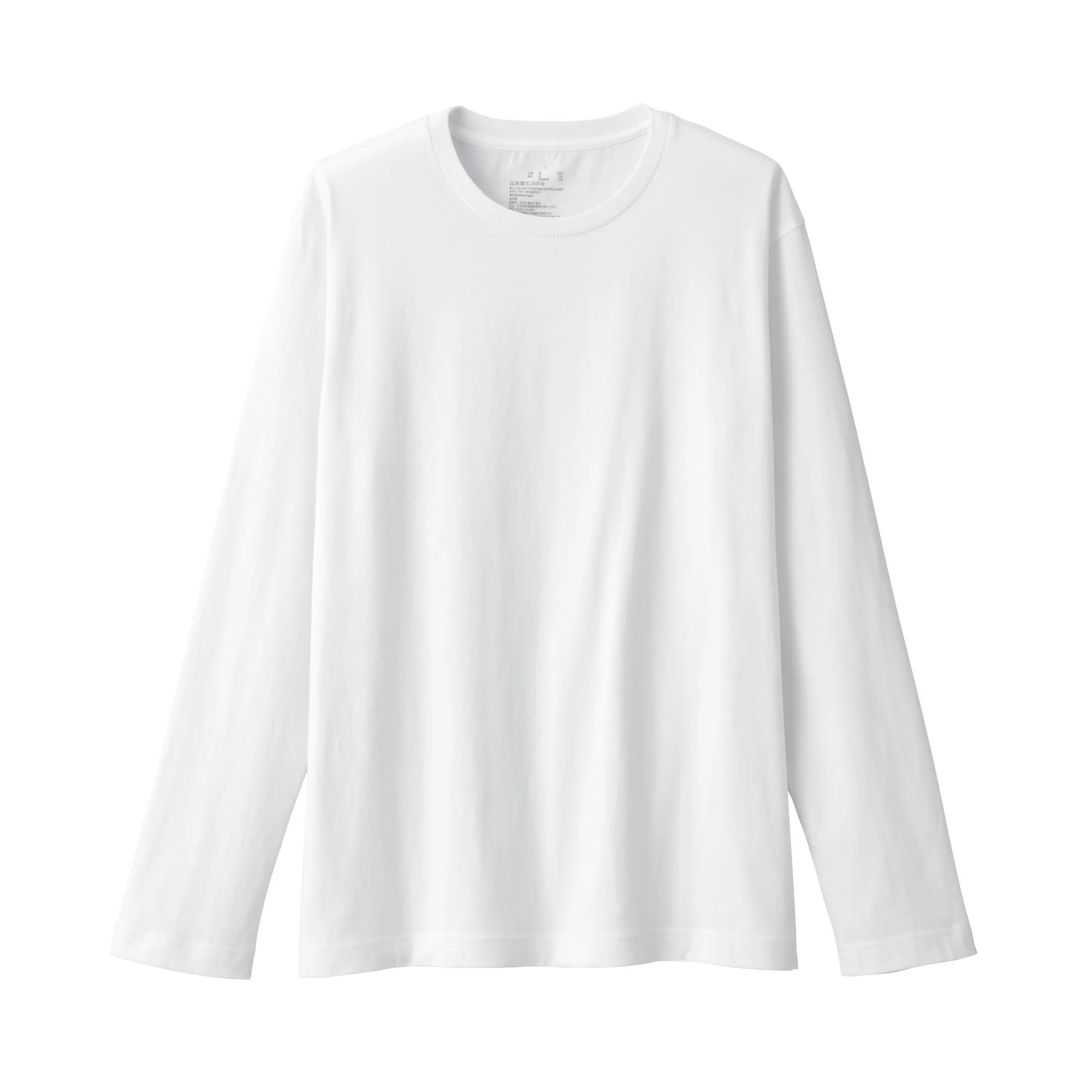 Men's Washed Jersey Crew Neck Long Sleeve T-Shirt - Image 30