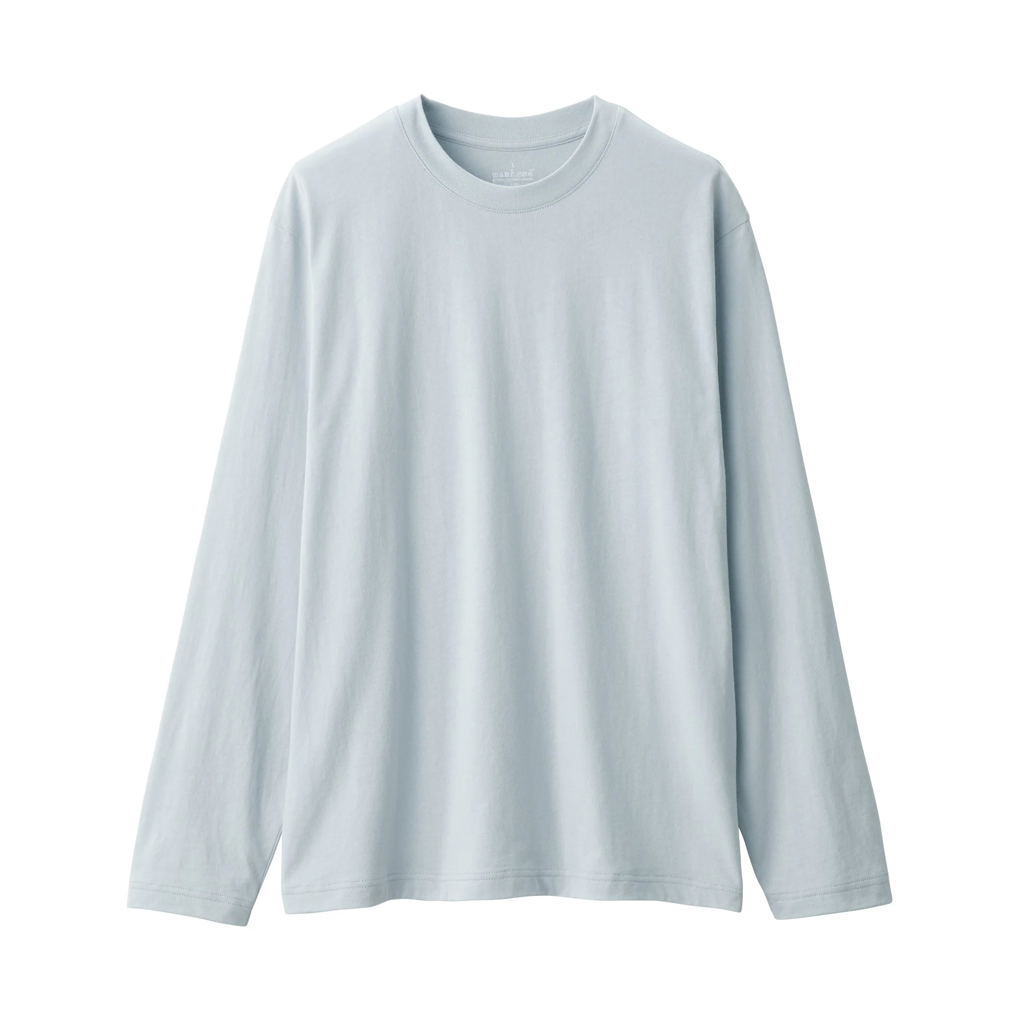 Men's Washed Jersey Crew Neck Long Sleeve T-Shirt - Image 16