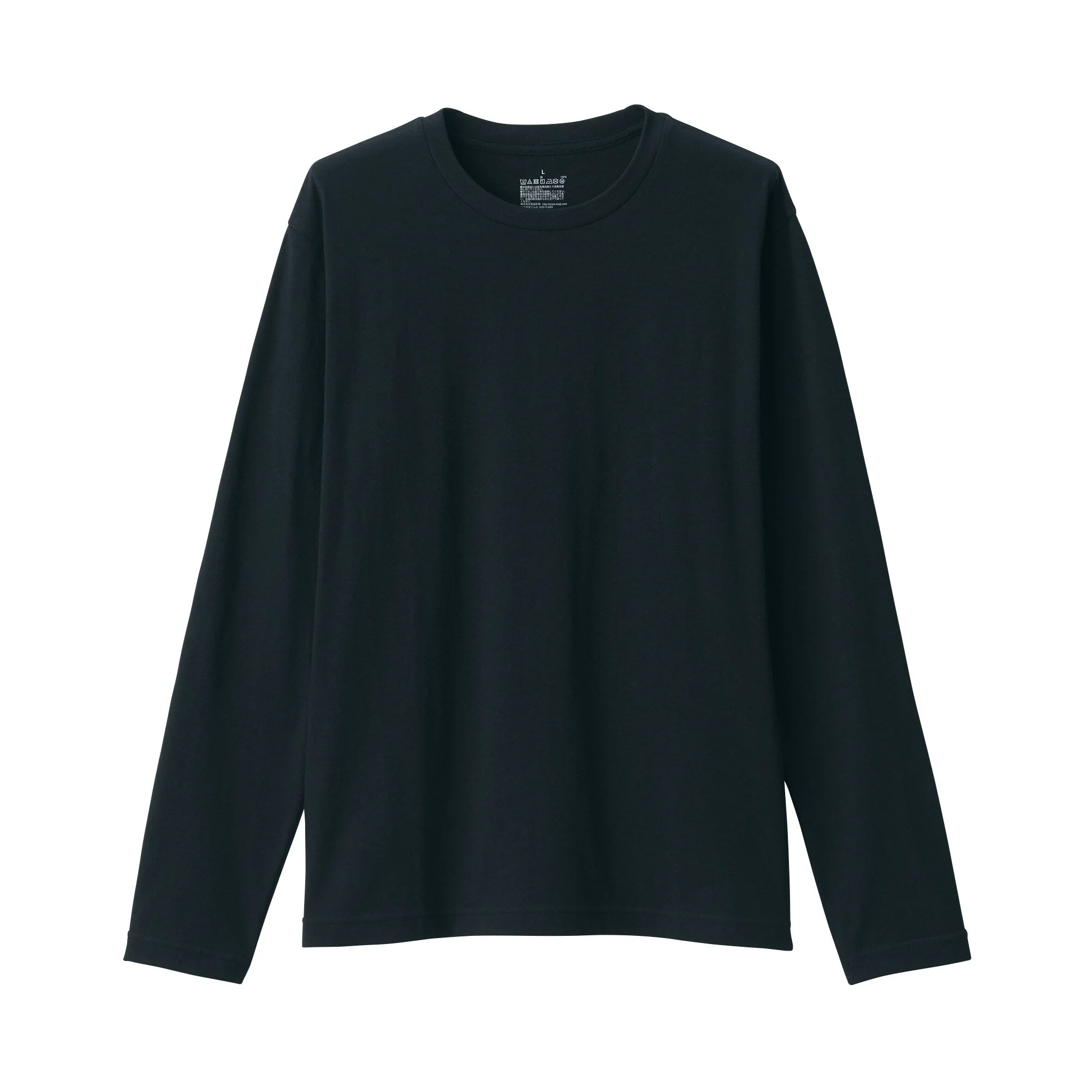 Men's Washed Jersey Crew Neck Long Sleeve T-Shirt - Image 2