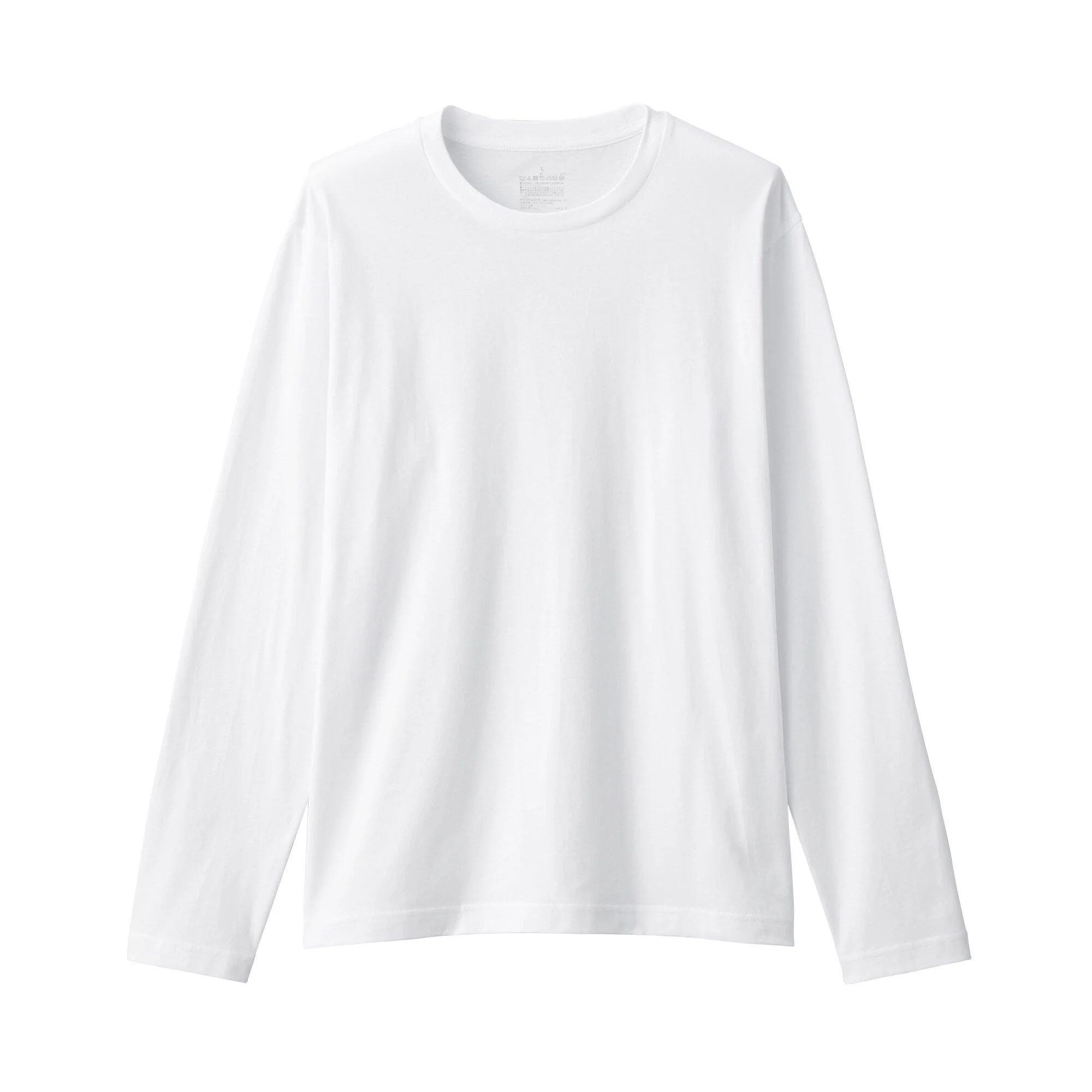 Men's Washed Jersey Crew Neck Long Sleeve T-Shirt - Image 37