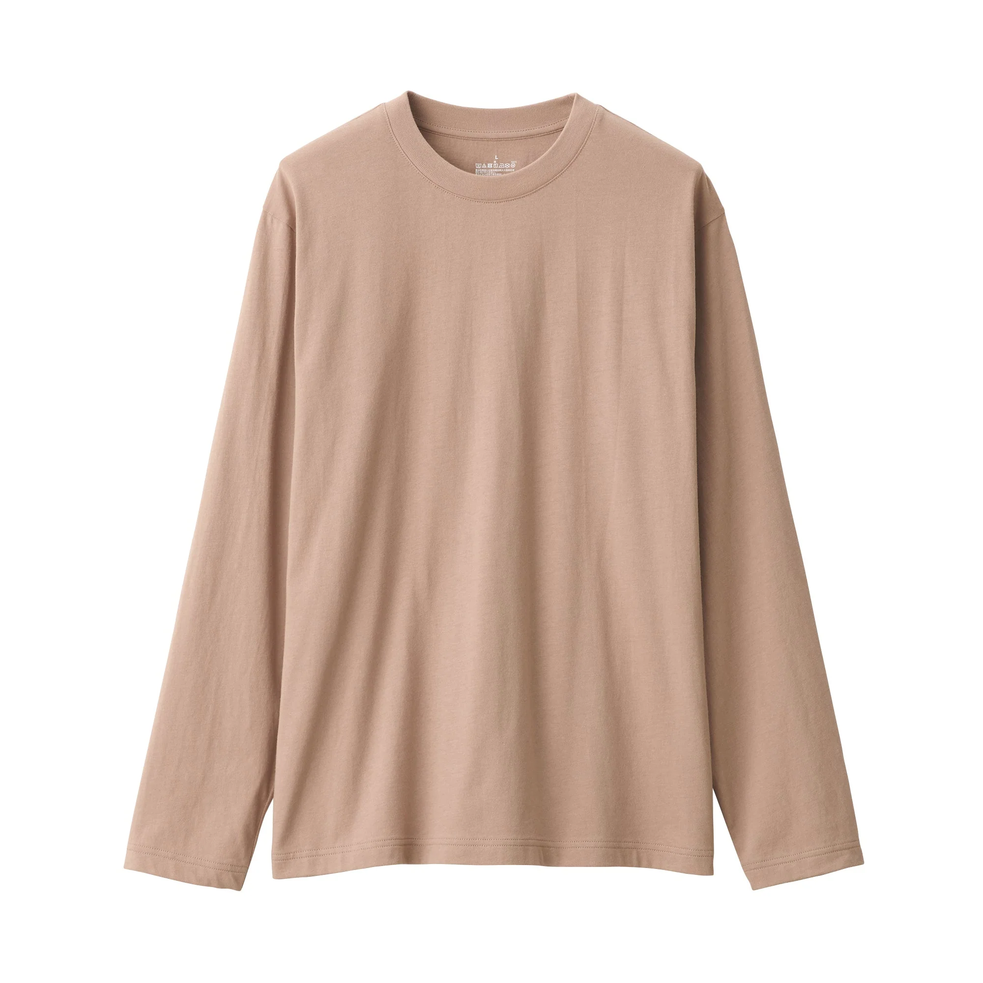 Men's Washed Jersey Crew Neck Long Sleeve T-Shirt - Image 9