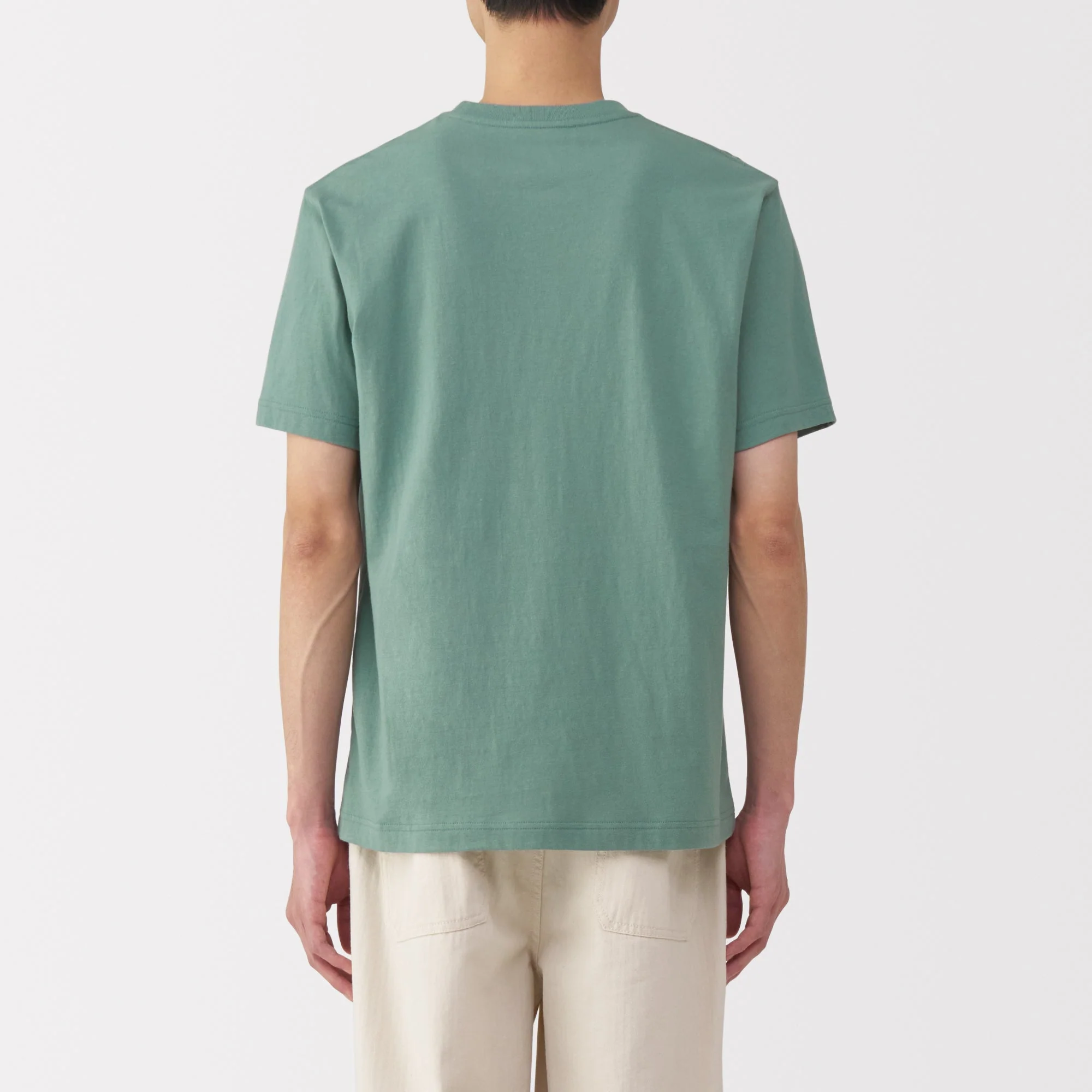 Men's Washed Jersey Crew Neck Short Sleeve T-Shirt - Image 13