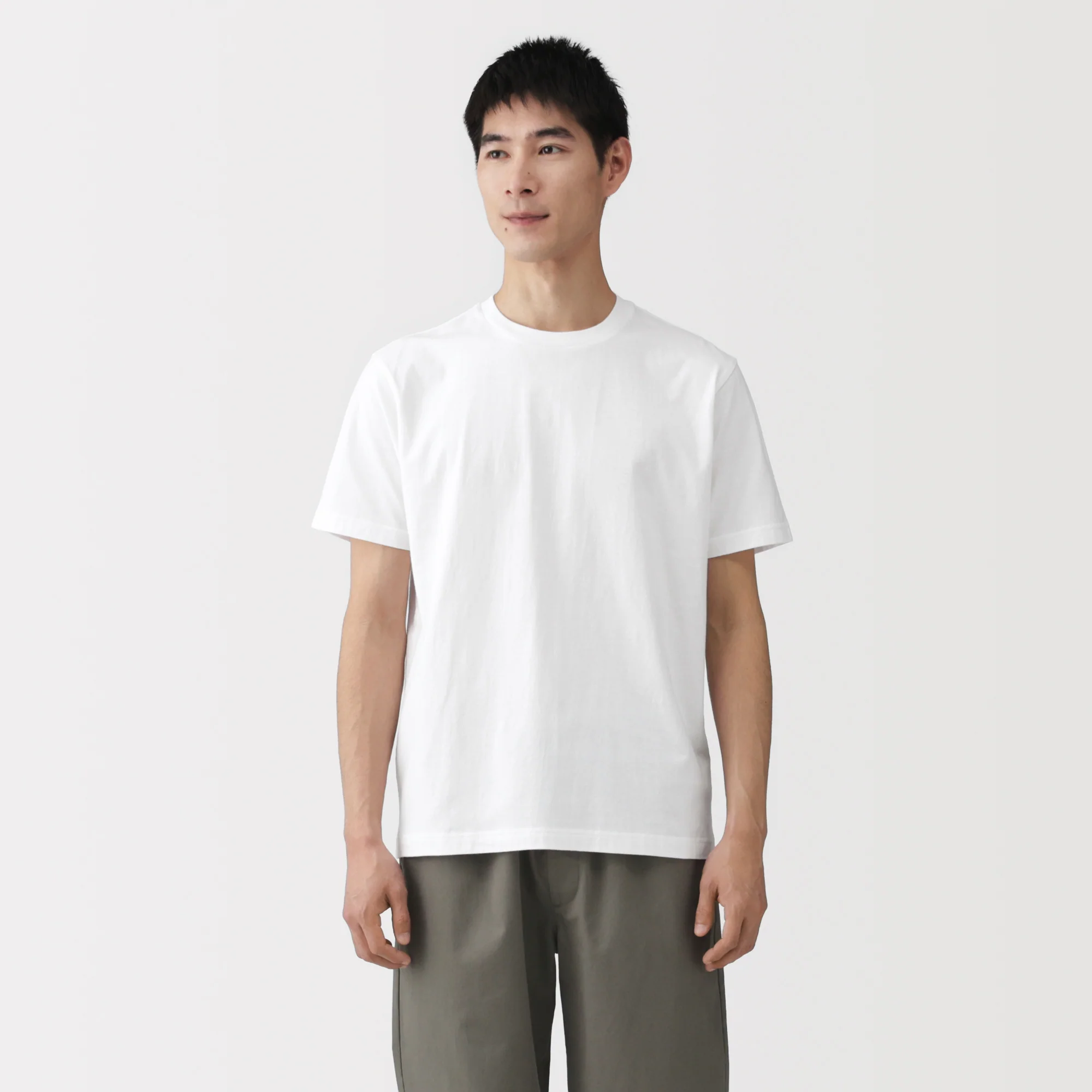 Men's Washed Jersey Crew Neck Short Sleeve T-Shirt - Image 24