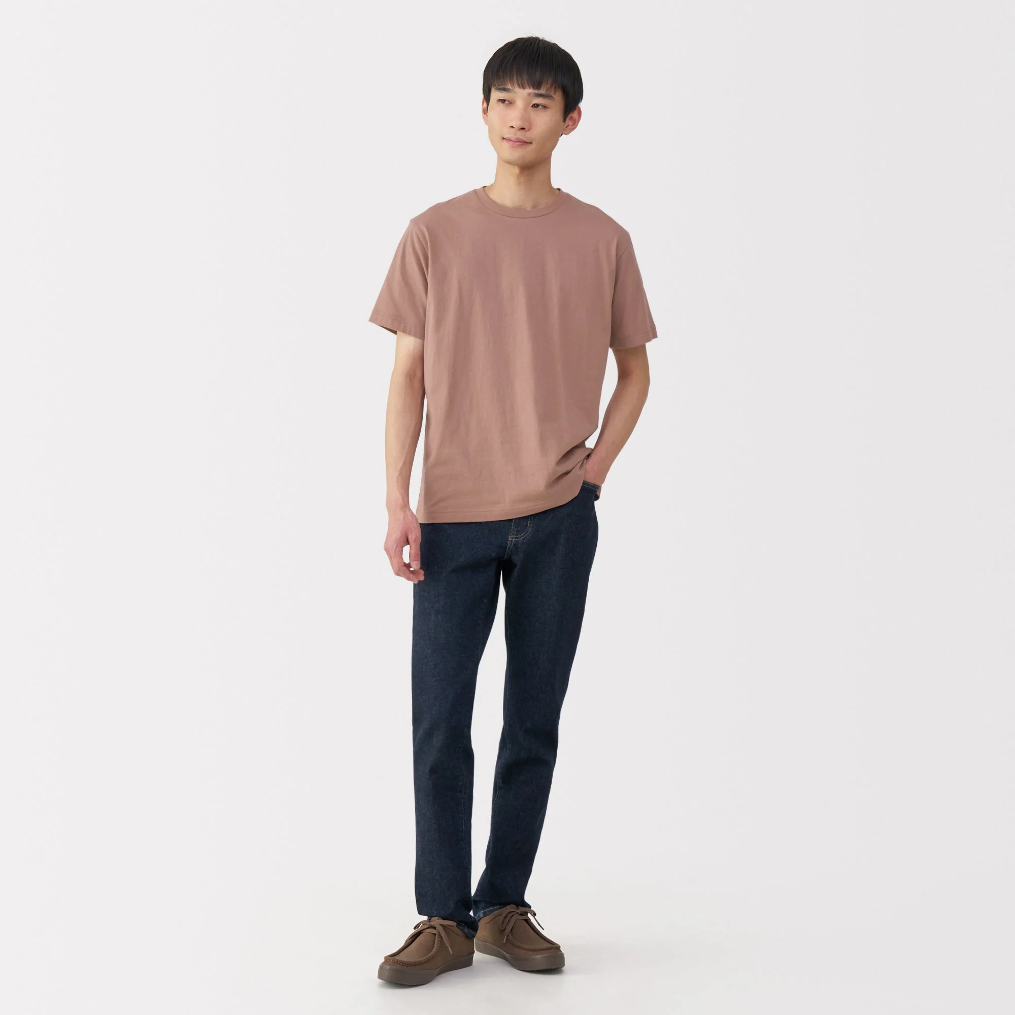 Men's Washed Jersey Crew Neck Short Sleeve T-Shirt - Image 4