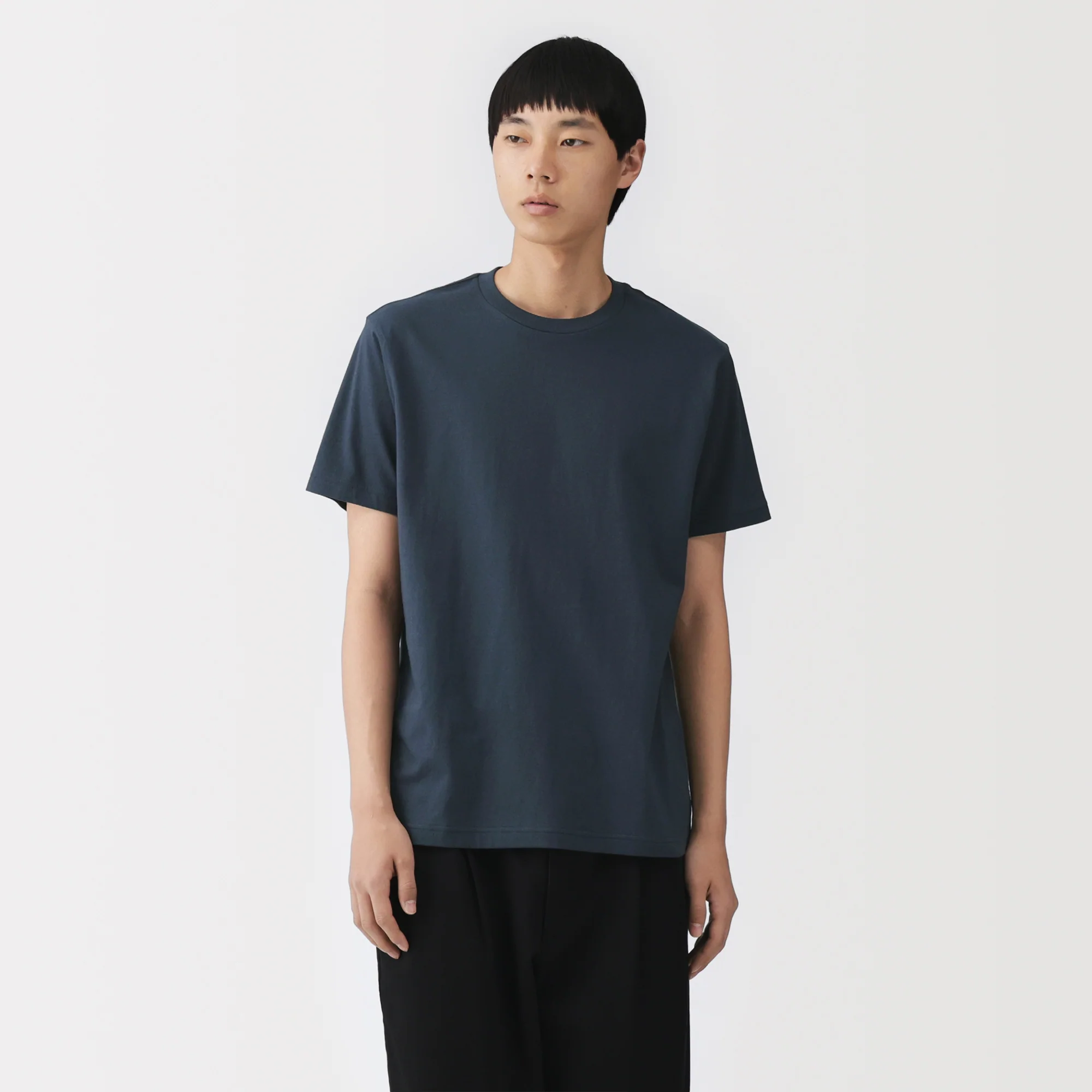 Men's Washed Jersey Crew Neck Short Sleeve T-Shirt - Image 40