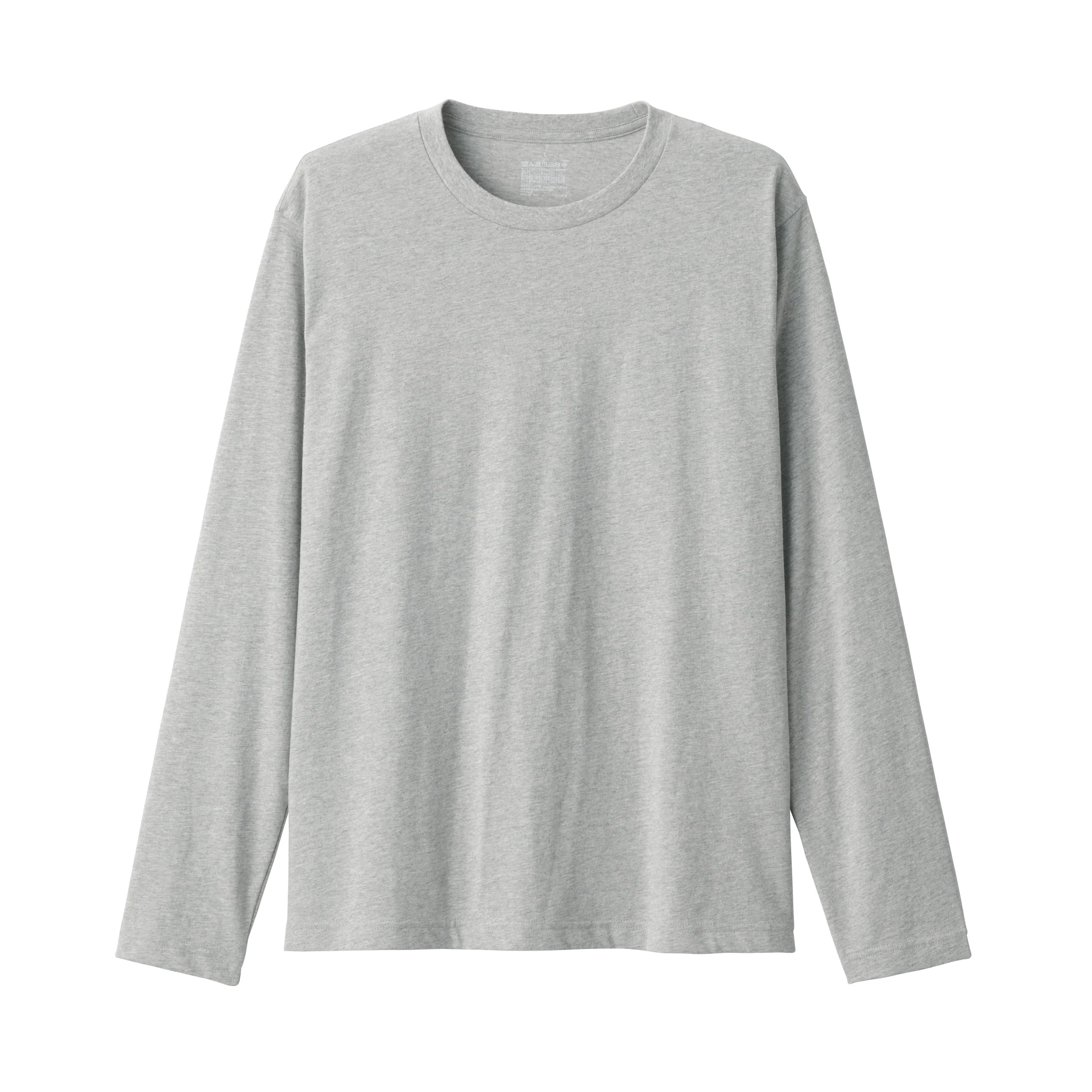 Men's Washed Jersey Long Sleeves Crew Neck T-Shirt - Image 17