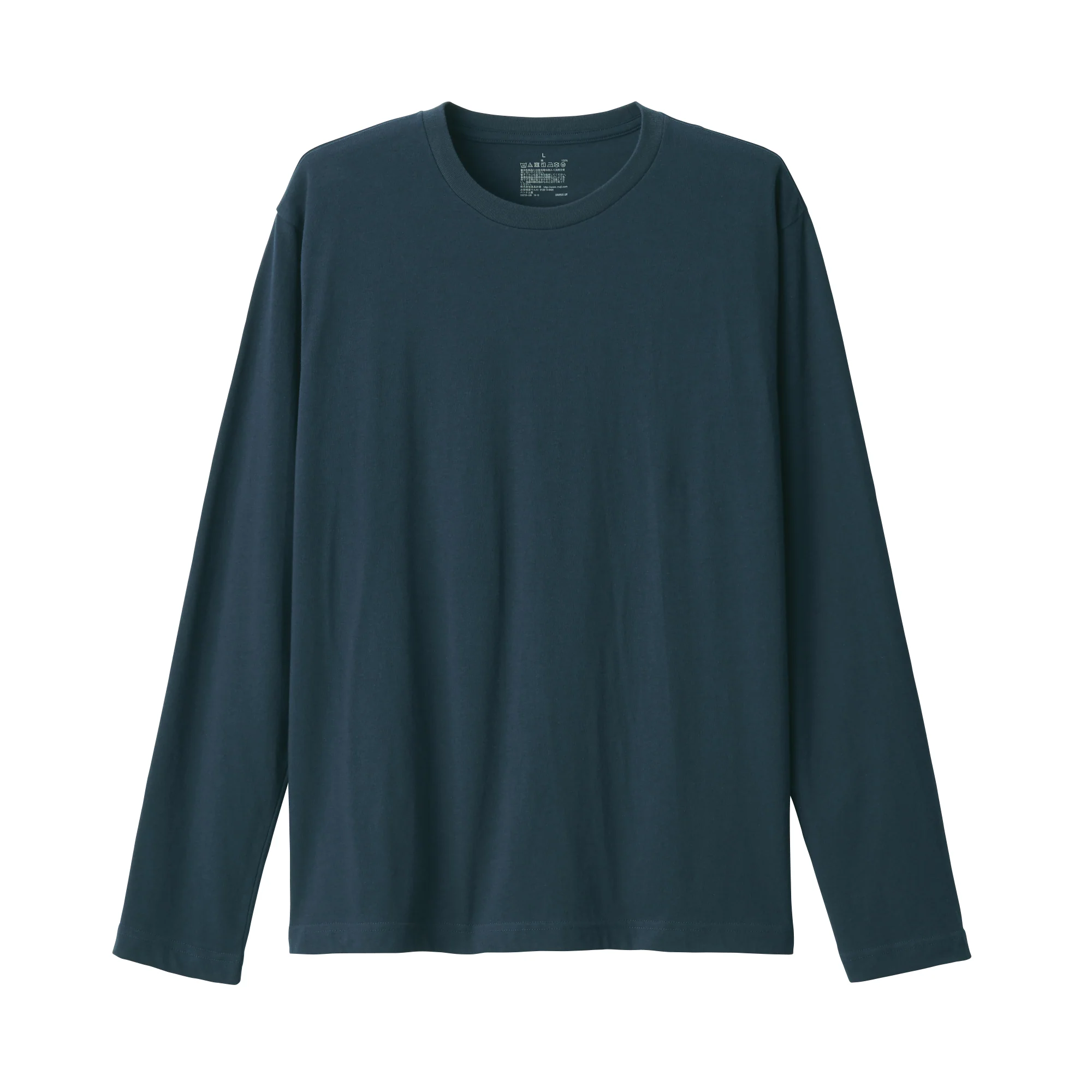 Men's Washed Jersey Long Sleeves Crew Neck T-Shirt - Image 33