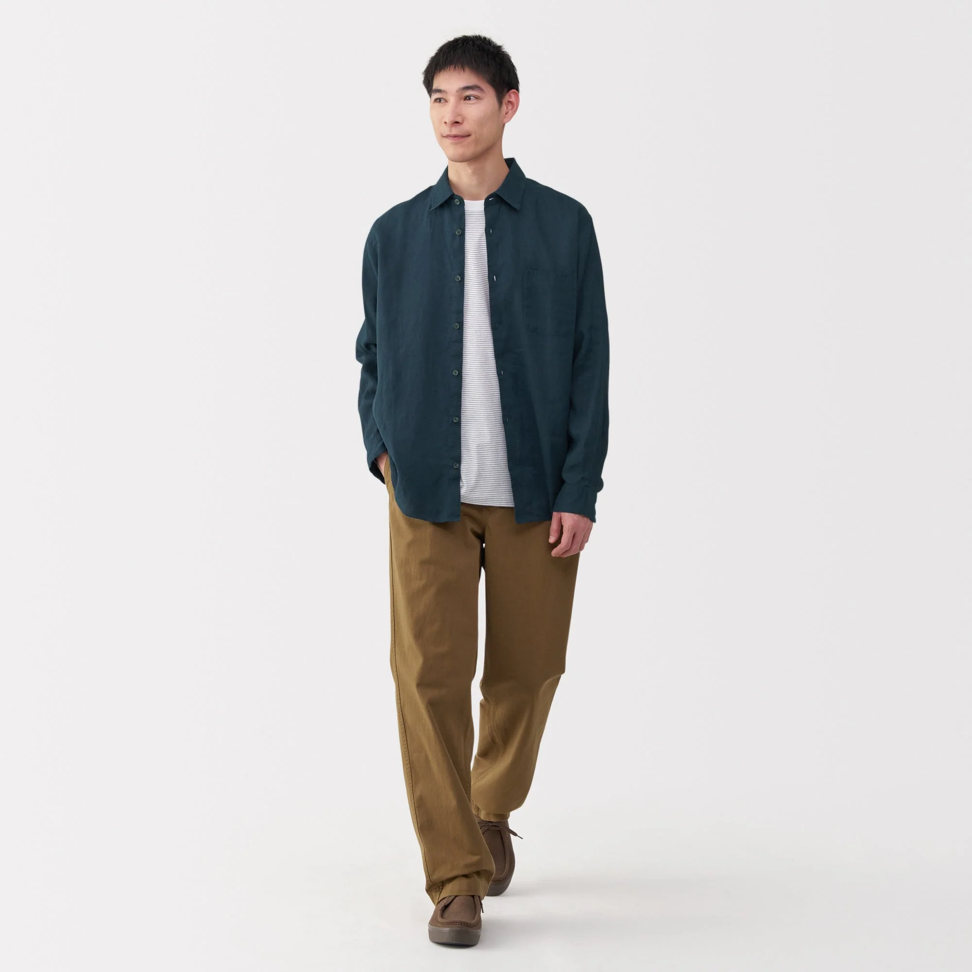 Men's Washed Linen Shirt - Image 28