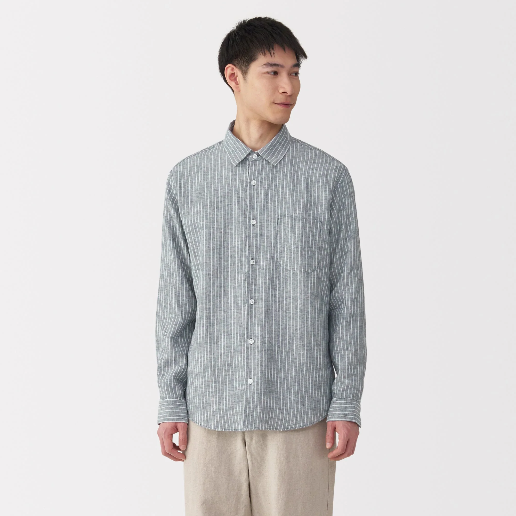 Men's Washed Linen Shirt - Image 34