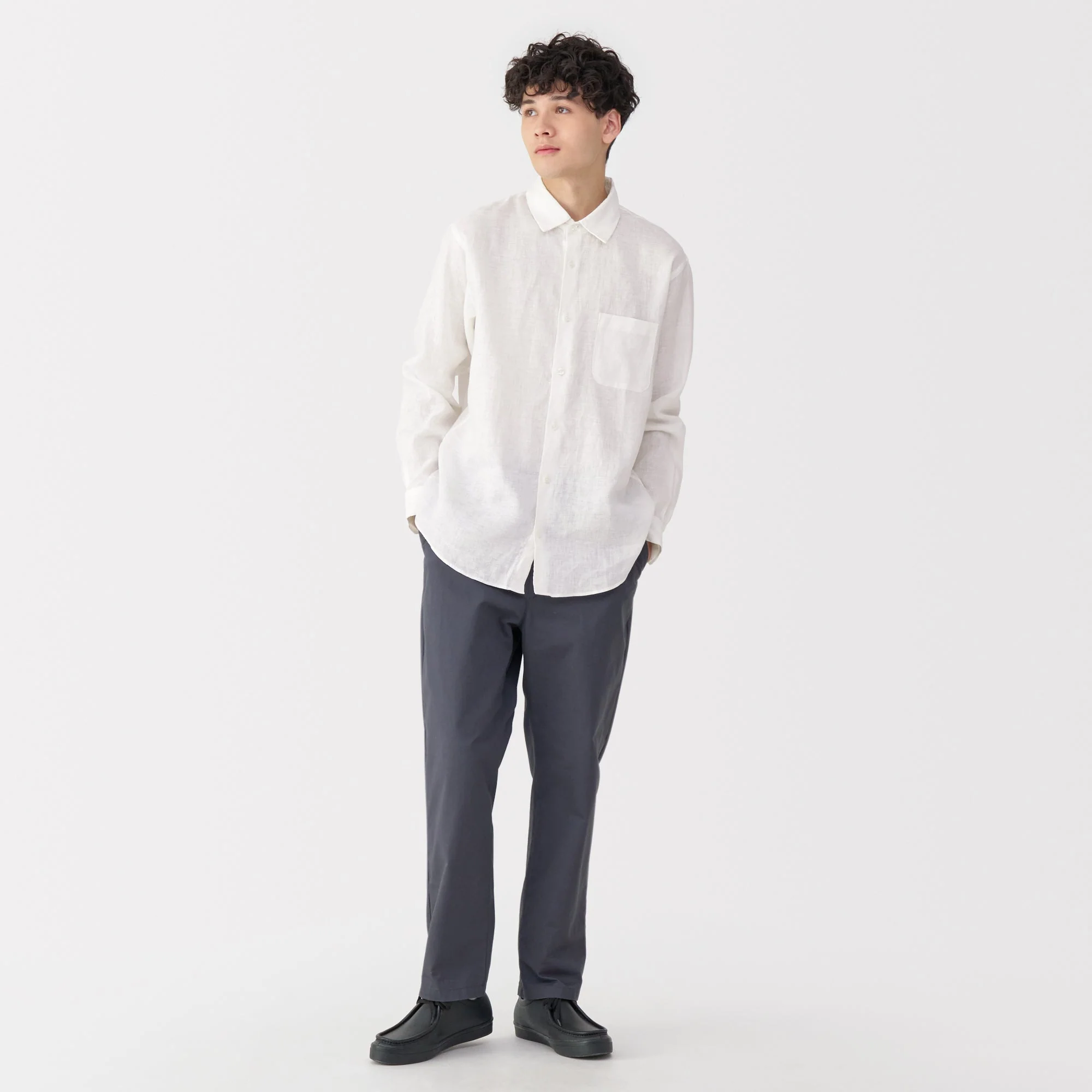 Men's Washed Linen Shirt - Image 4