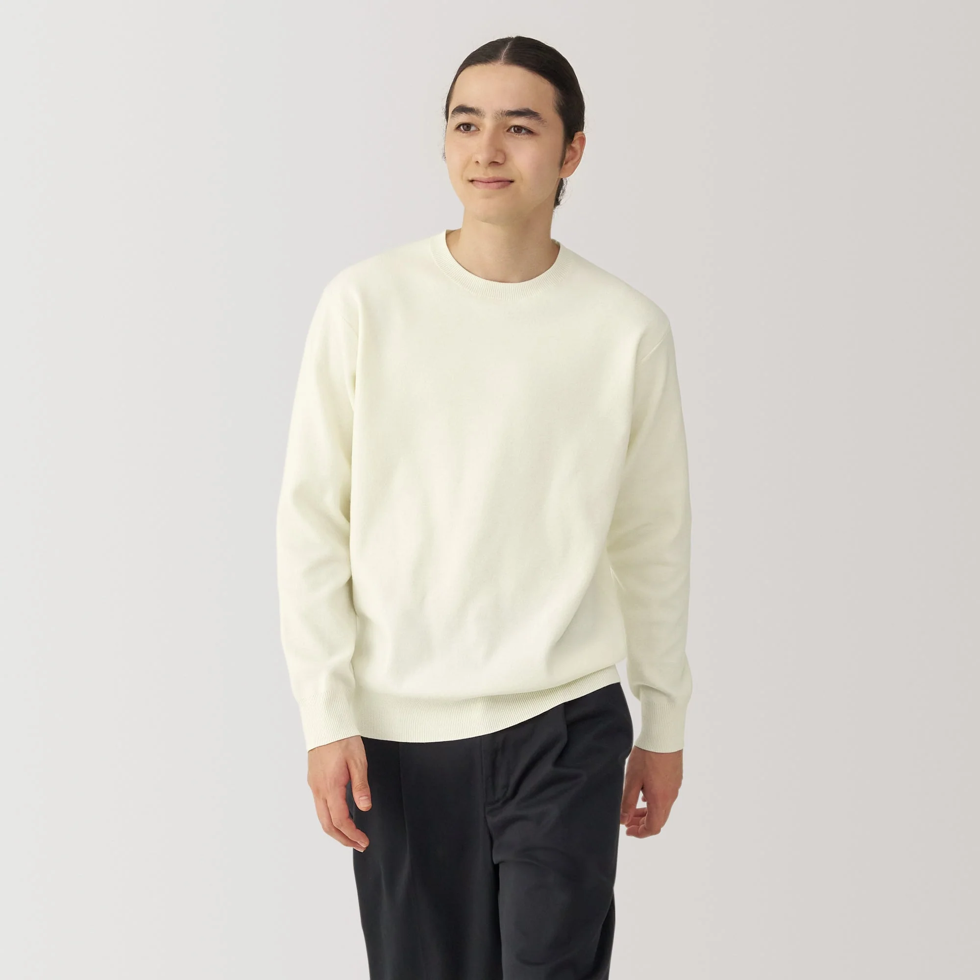 Men's Washed Milano Ribbed Crewneck Sweater - Image 10
