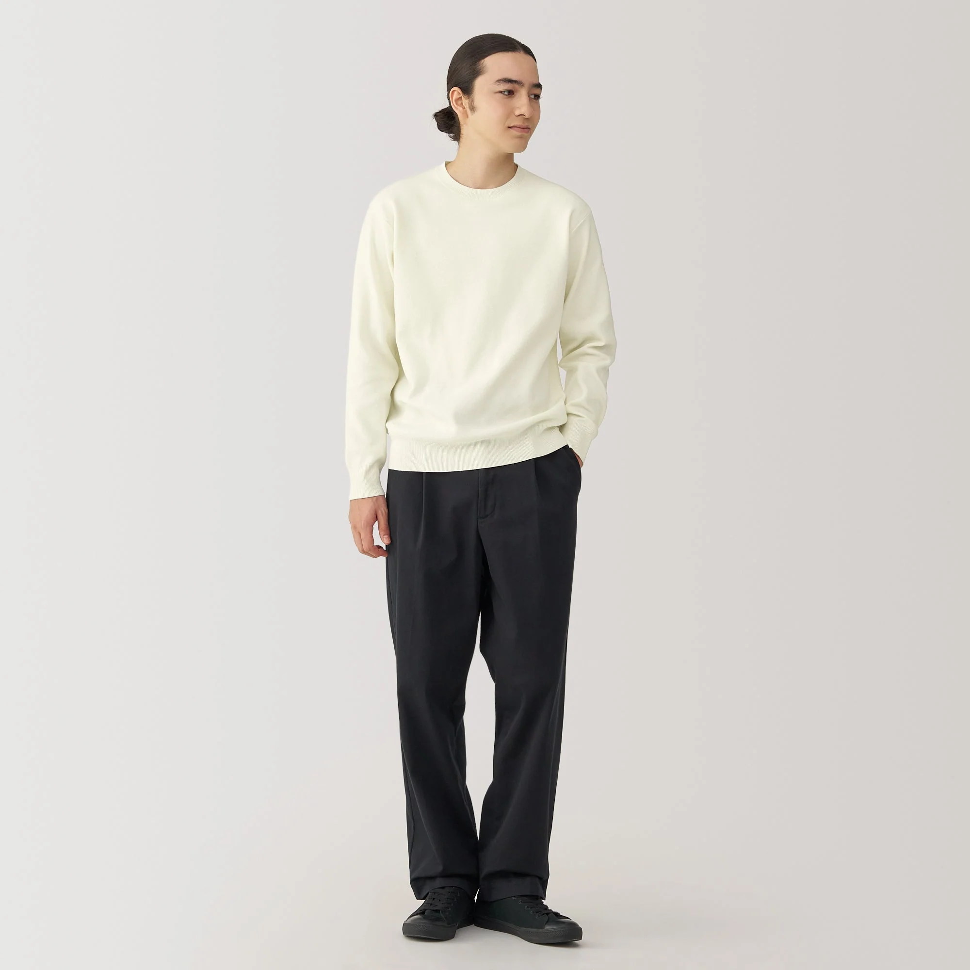 Men's Washed Milano Ribbed Crewneck Sweater - Image 11