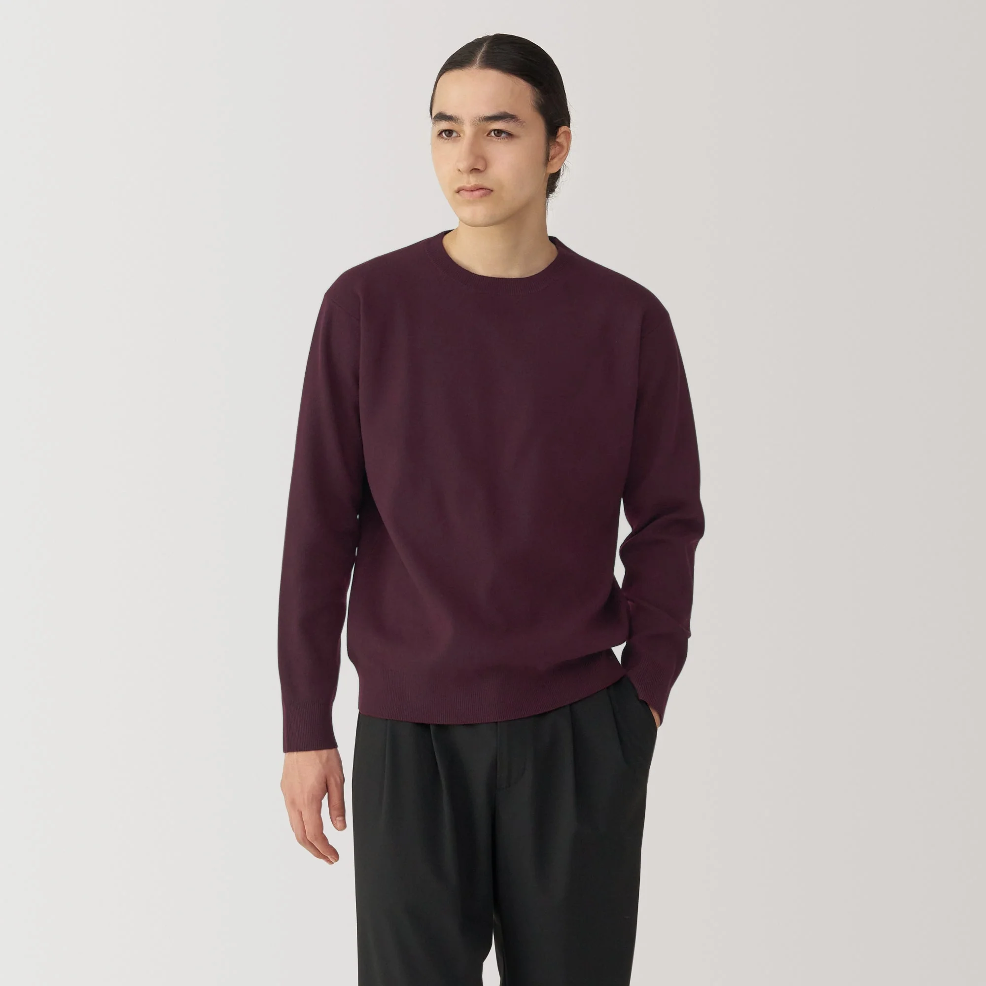 Men's Washed Milano Ribbed Crewneck Sweater - Image 3