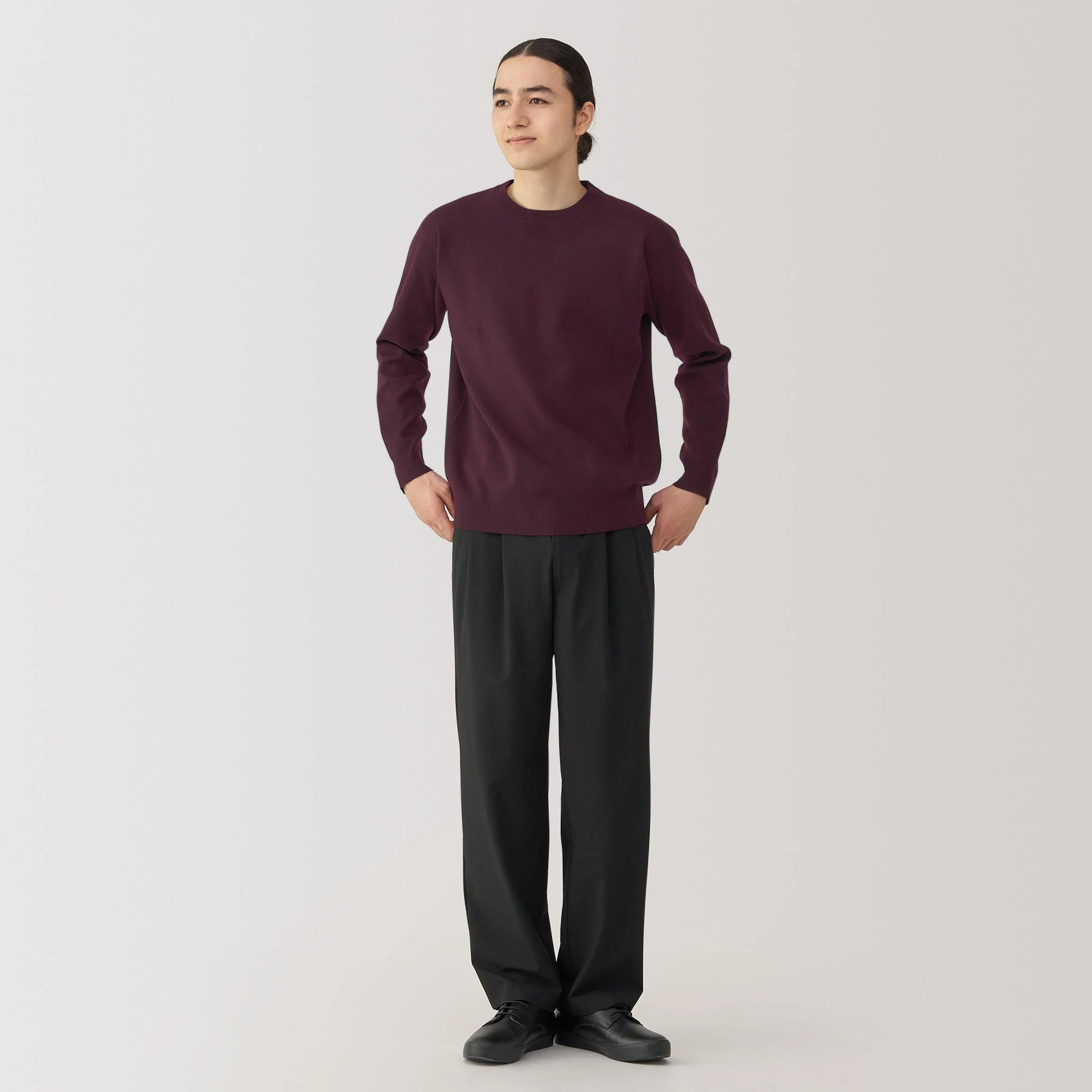 Men's Washed Milano Ribbed Crewneck Sweater - Image 4