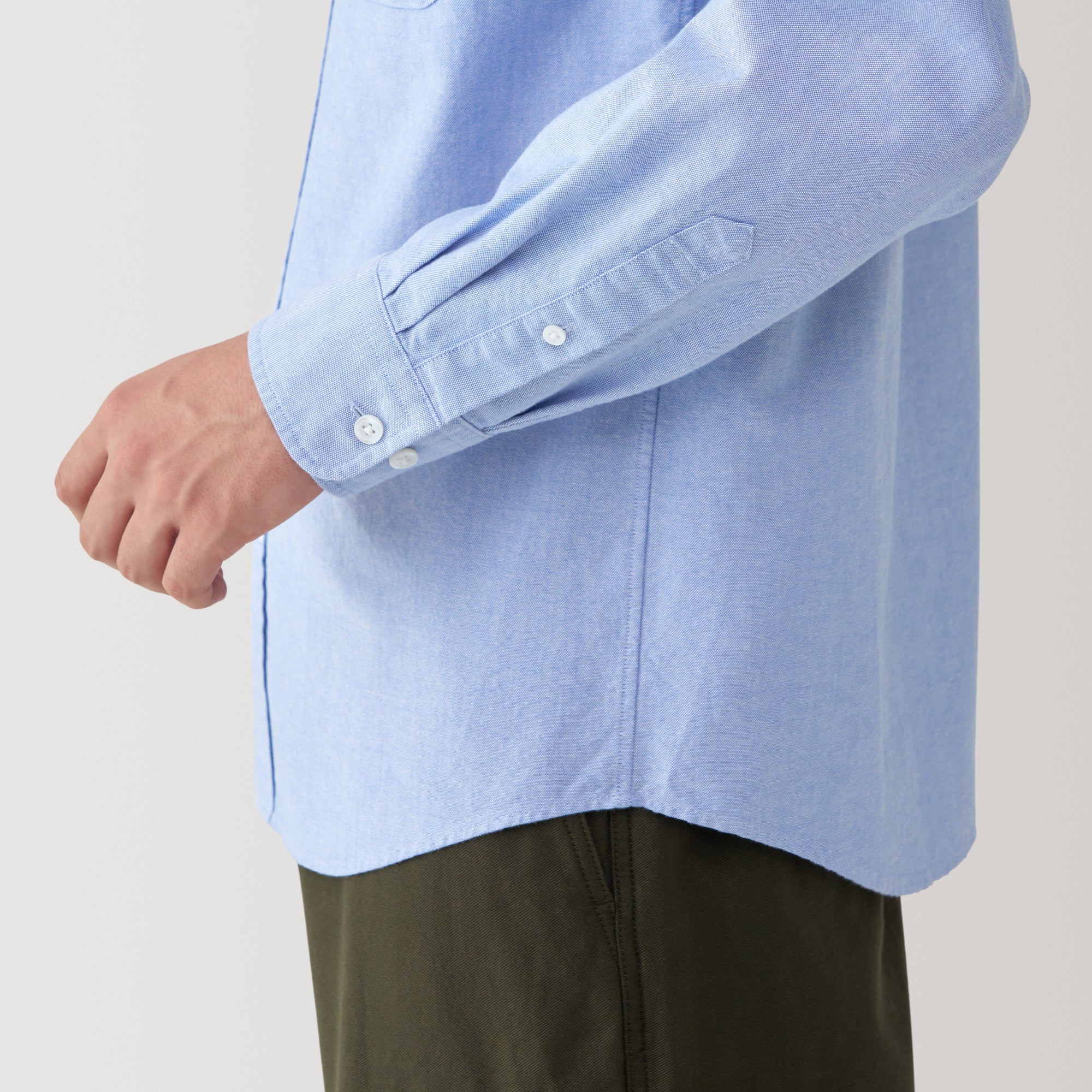 Men's Washed Oxford Button Down Shirt - Image 16