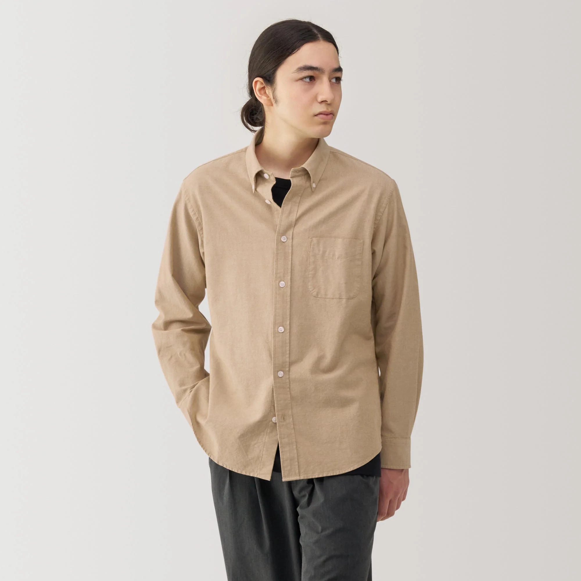 Men's Washed Oxford Button Down Shirt - Image 19