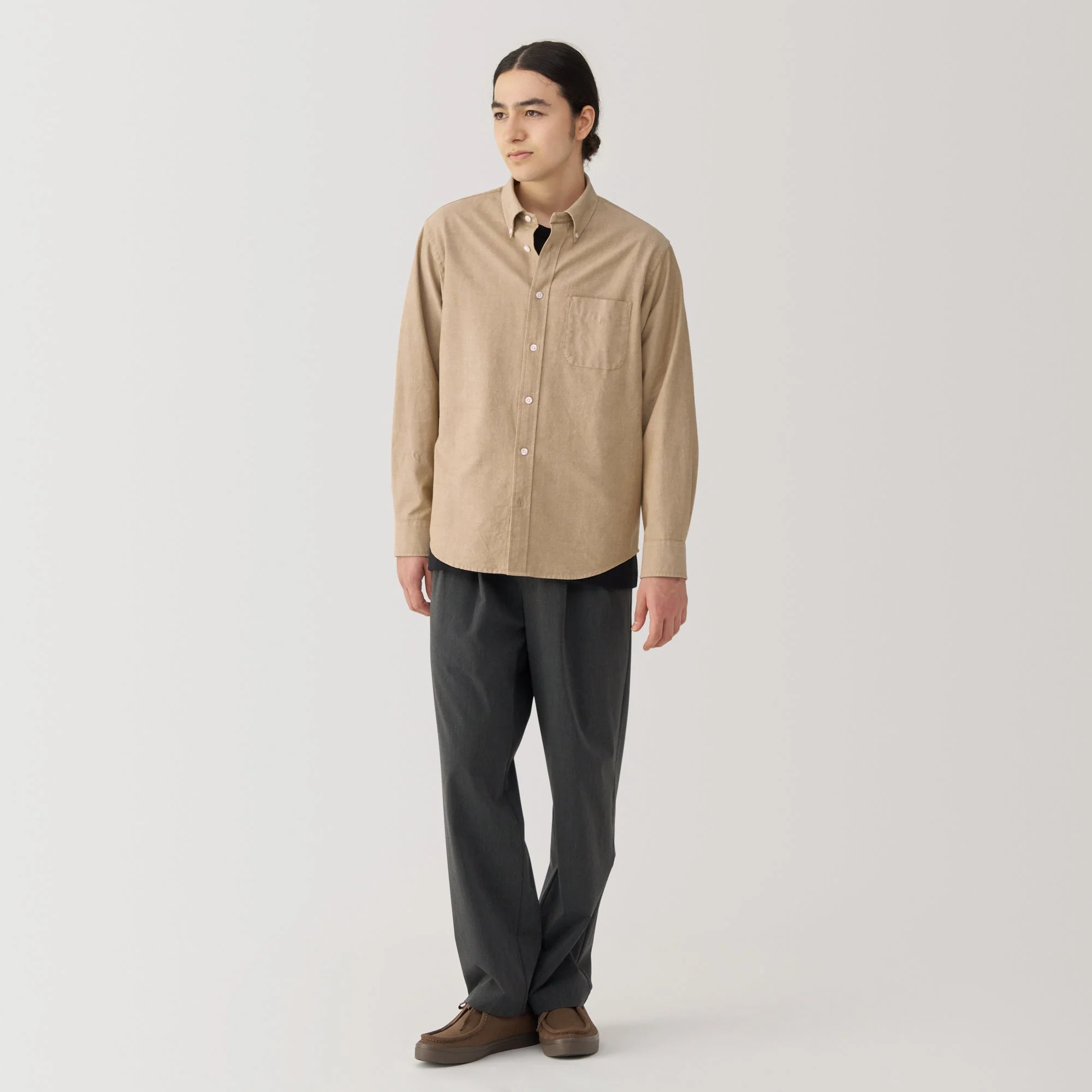 Men's Washed Oxford Button Down Shirt - Image 20