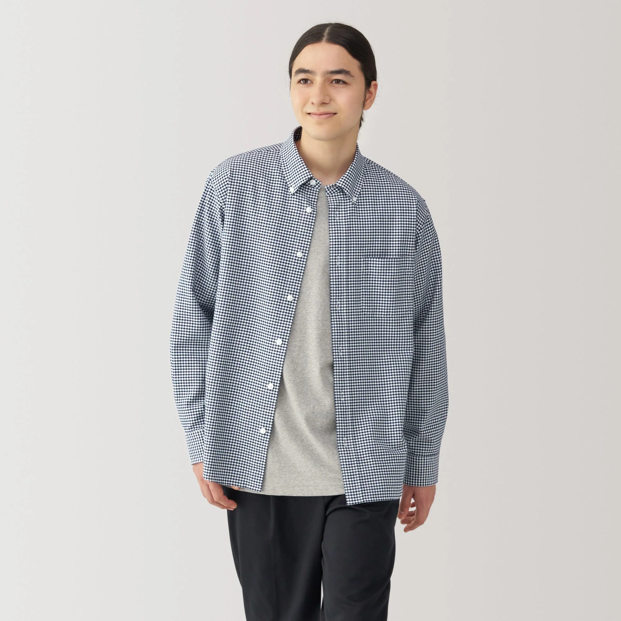 Men's Washed Oxford Button Down Shirt - Image 51