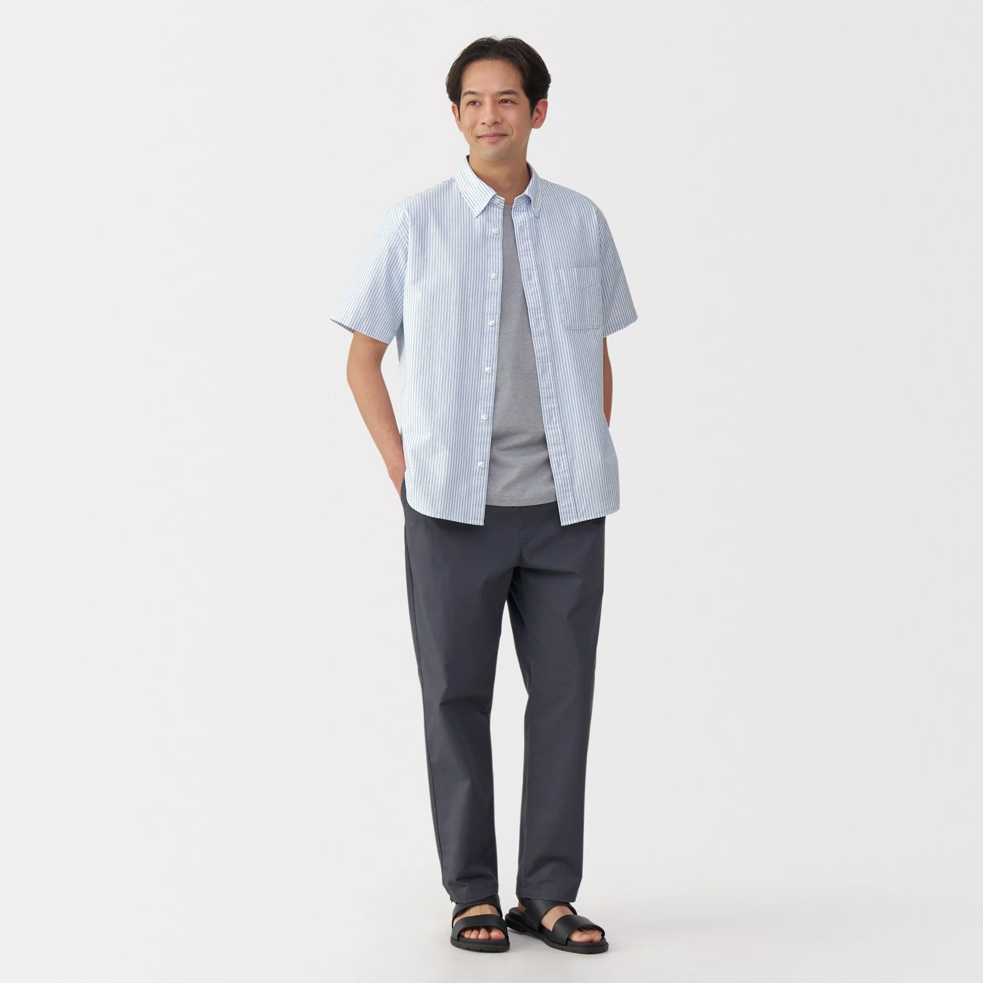 Men's Washed Oxford Shirt - Image 36