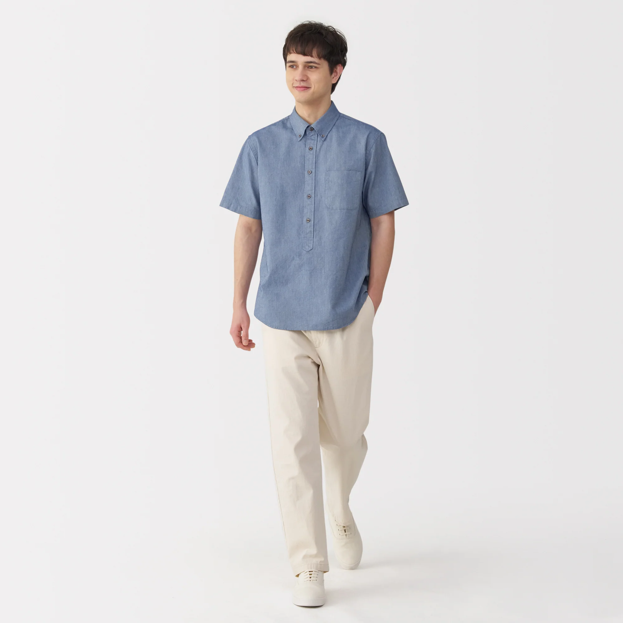 Men's Washed Oxford Pullover Shirt - Image 28