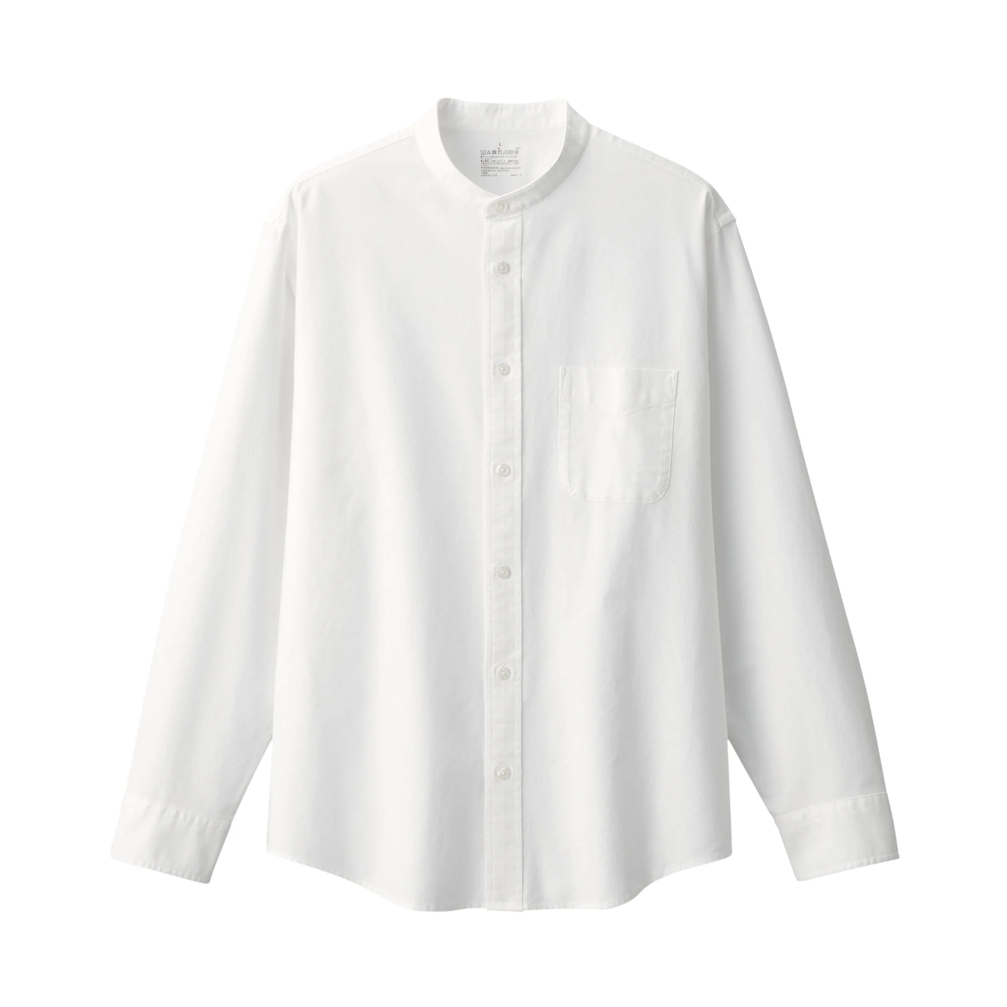 Men's Washed Oxford Stand Collar Shirt - Image 18