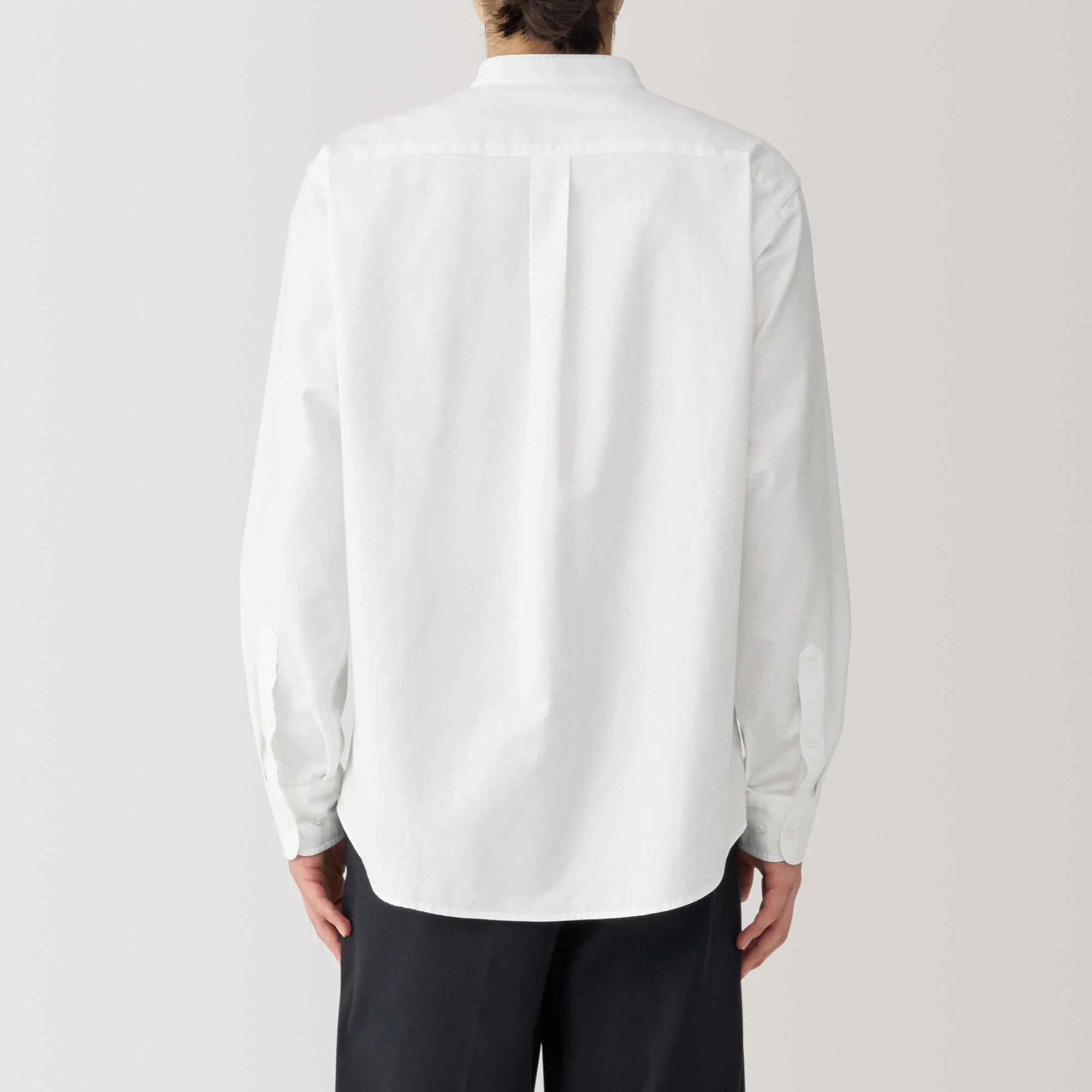 Men's Washed Oxford Stand Collar Shirt - Image 22