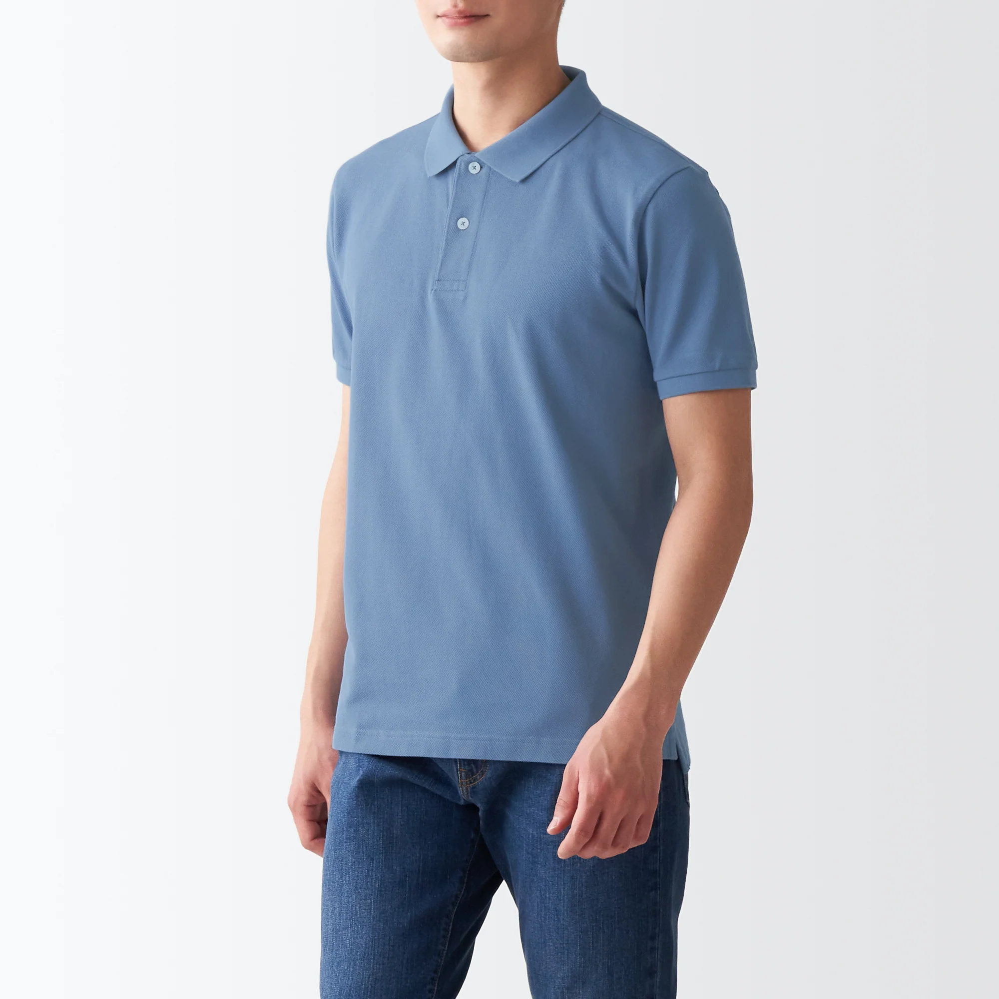 Men's Washed Pique Polo Shirt - Image 38