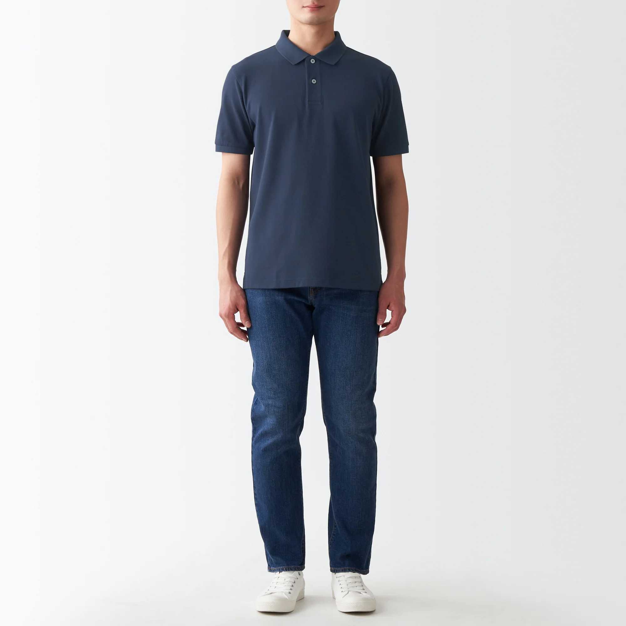 Men's Washed Pique Polo Shirt - Image 48