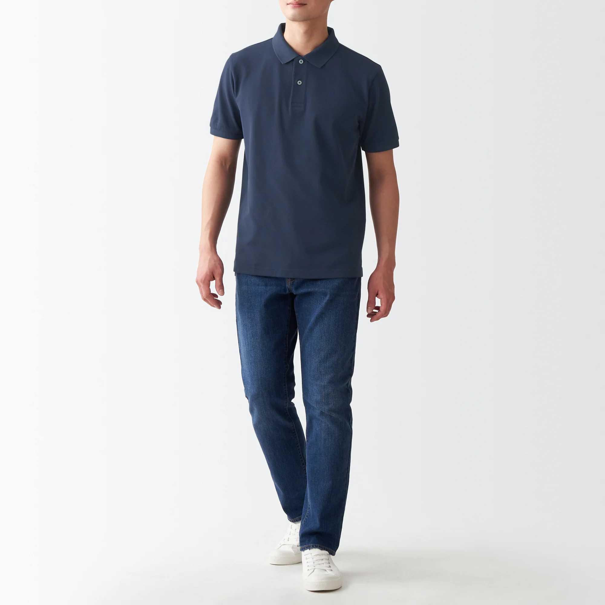 Men's Washed Pique Polo Shirt - Image 51